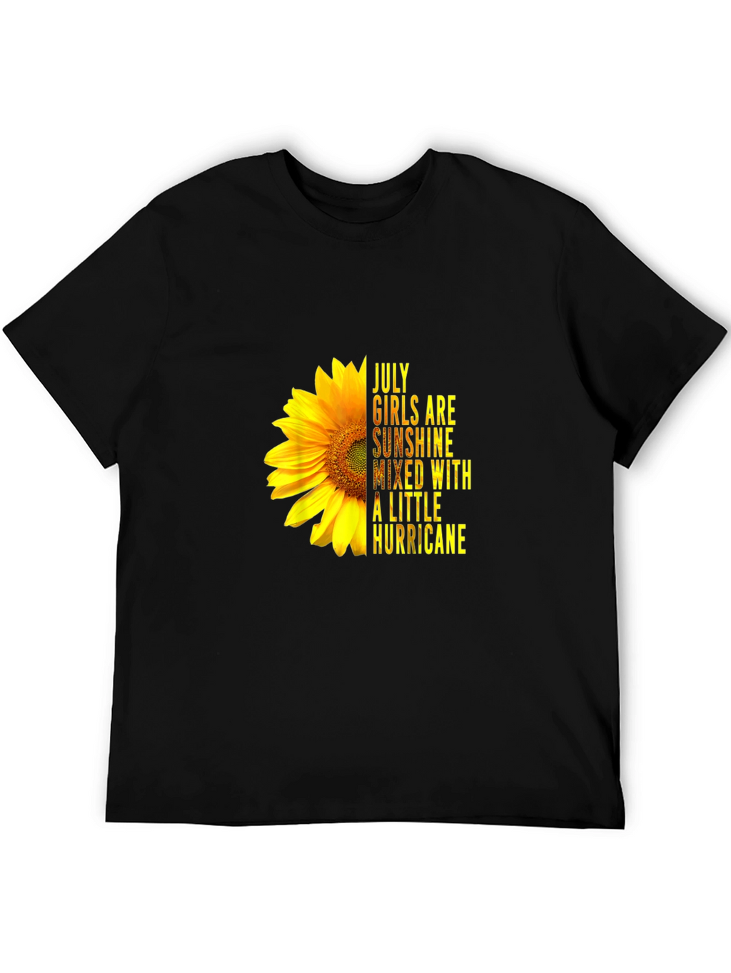 July Girls Sunflower Graphic T-Shirt - Sunshine Hurricane