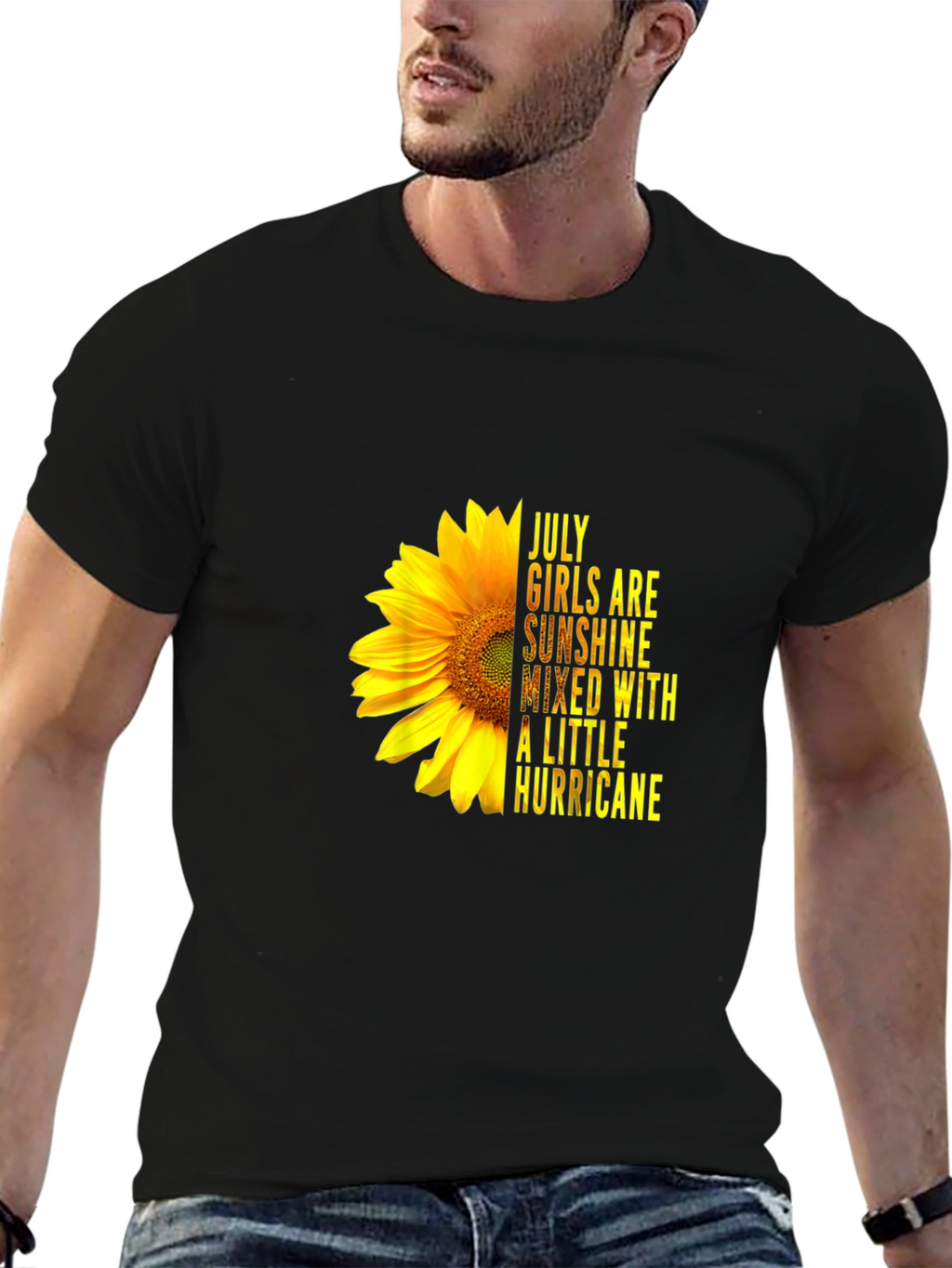 July Girls Sunflower Graphic T-Shirt - Sunshine Hurricane