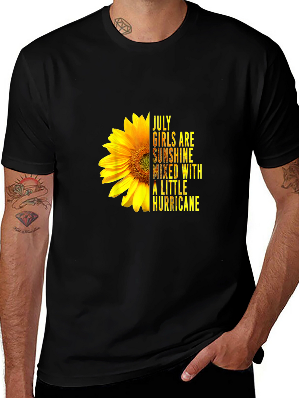 July Girls Sunflower Graphic T-Shirt - Sunshine Hurricane