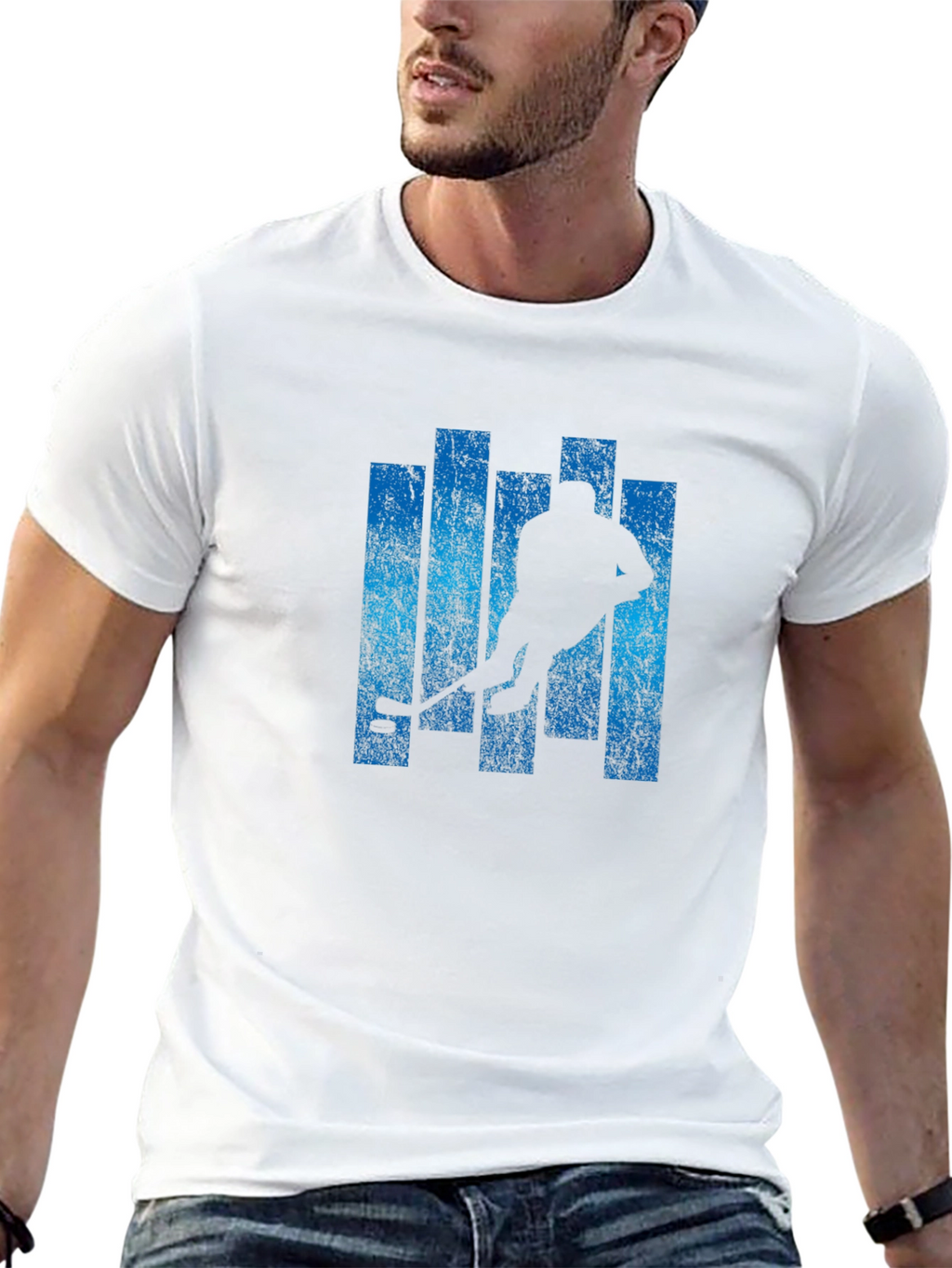 Hockey Player Graphic Tee