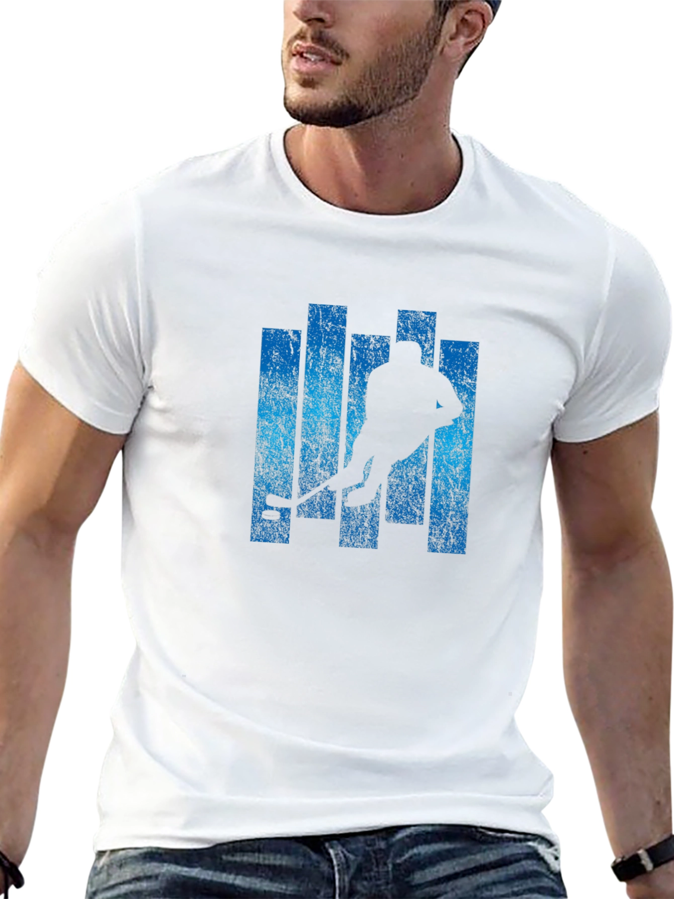 Hockey Player Graphic Tee