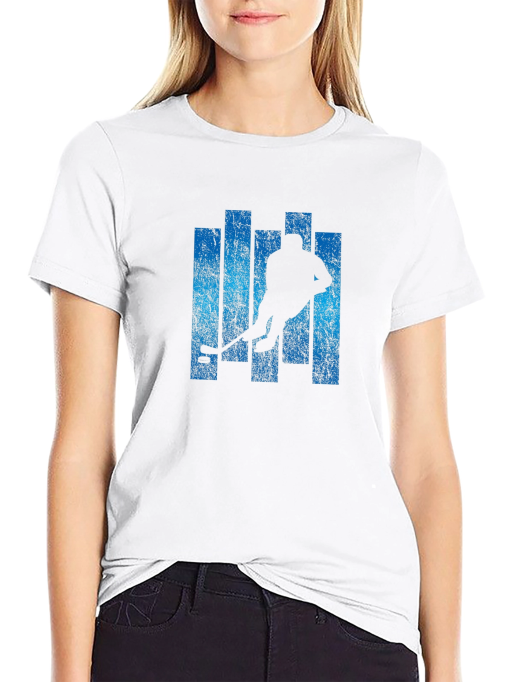 Hockey Player Graphic Tee