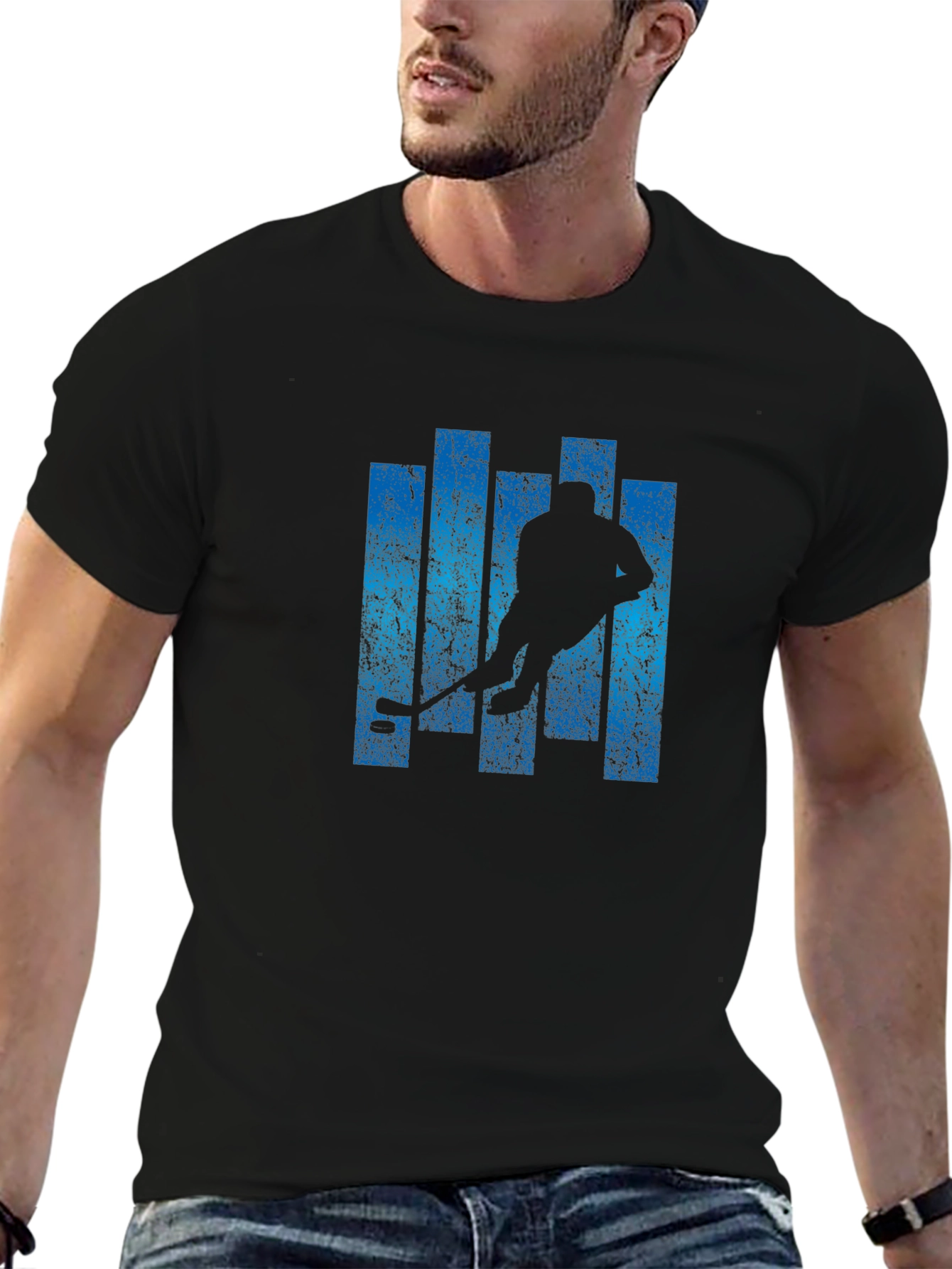 Hockey Player Graphic Tee