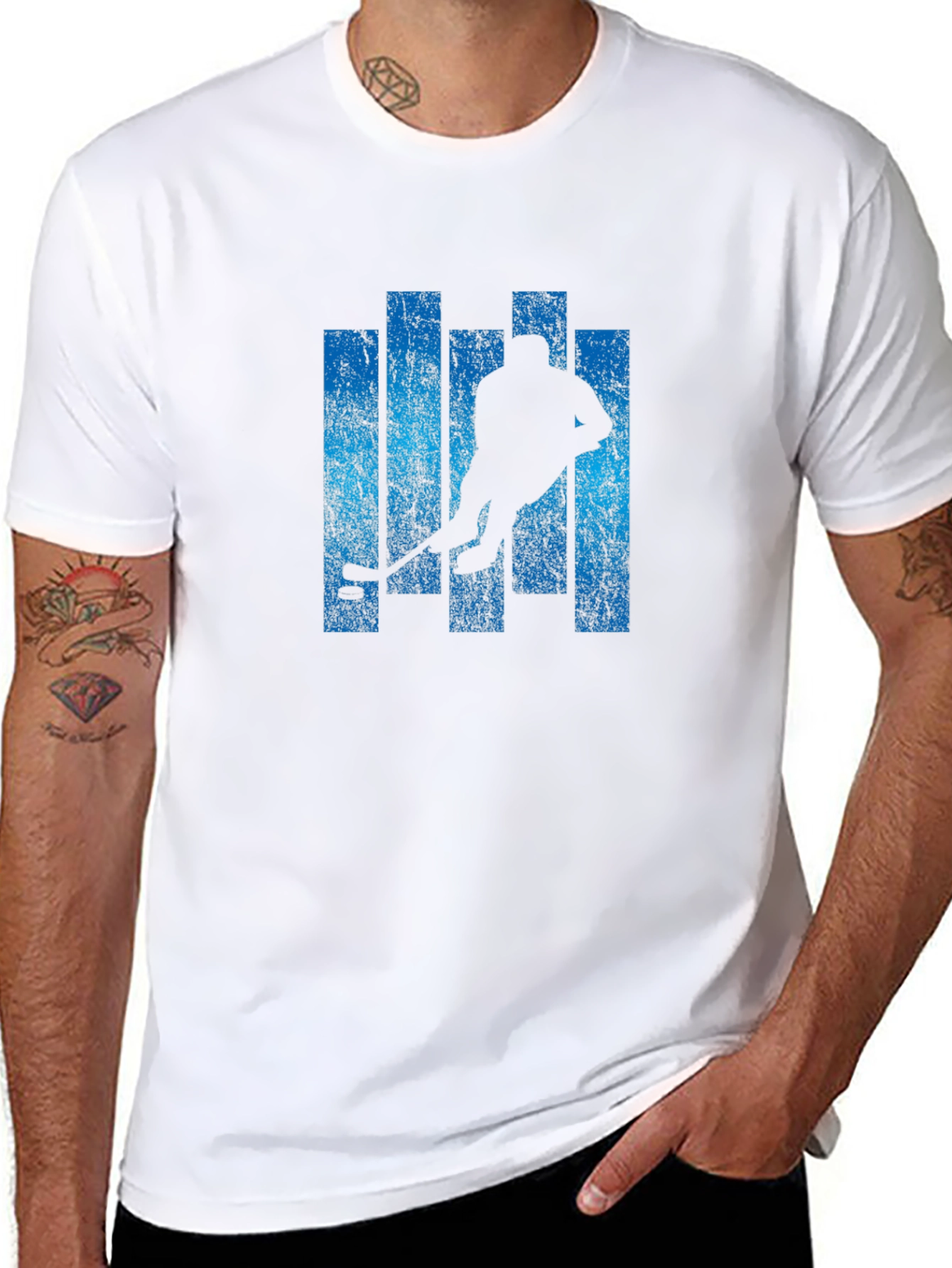Hockey Player Graphic Tee
