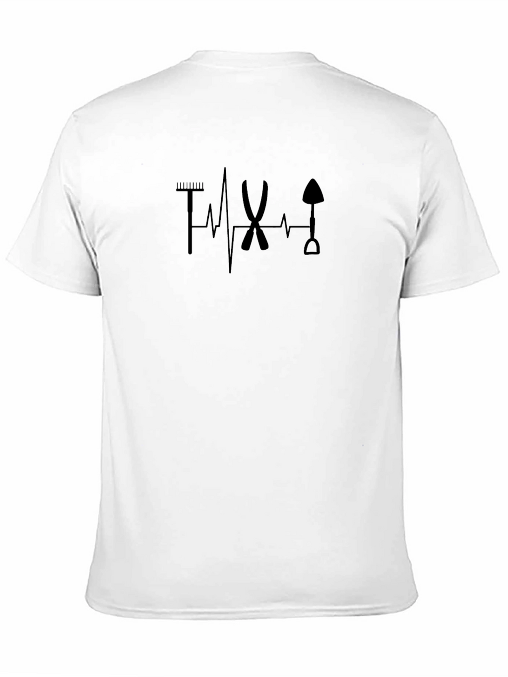 Gardening Heartbeat T-Shirt - Black