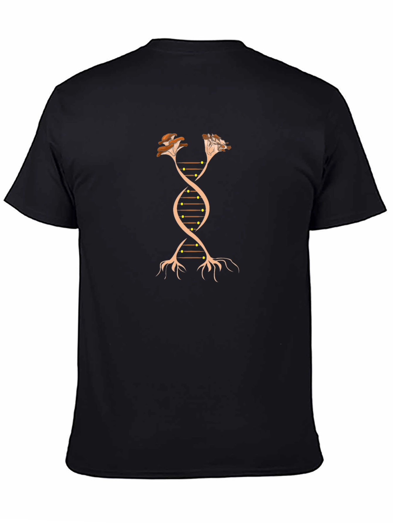 Mushroom DNA Black Graphic Tee