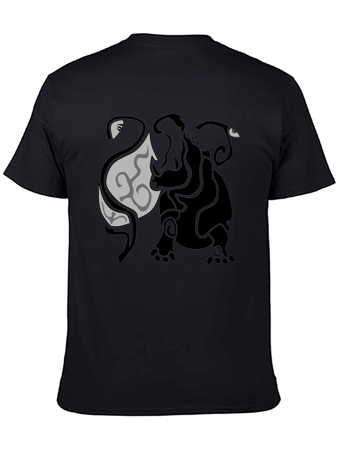 Tribal Elephant Graphic Tee - Unique Design