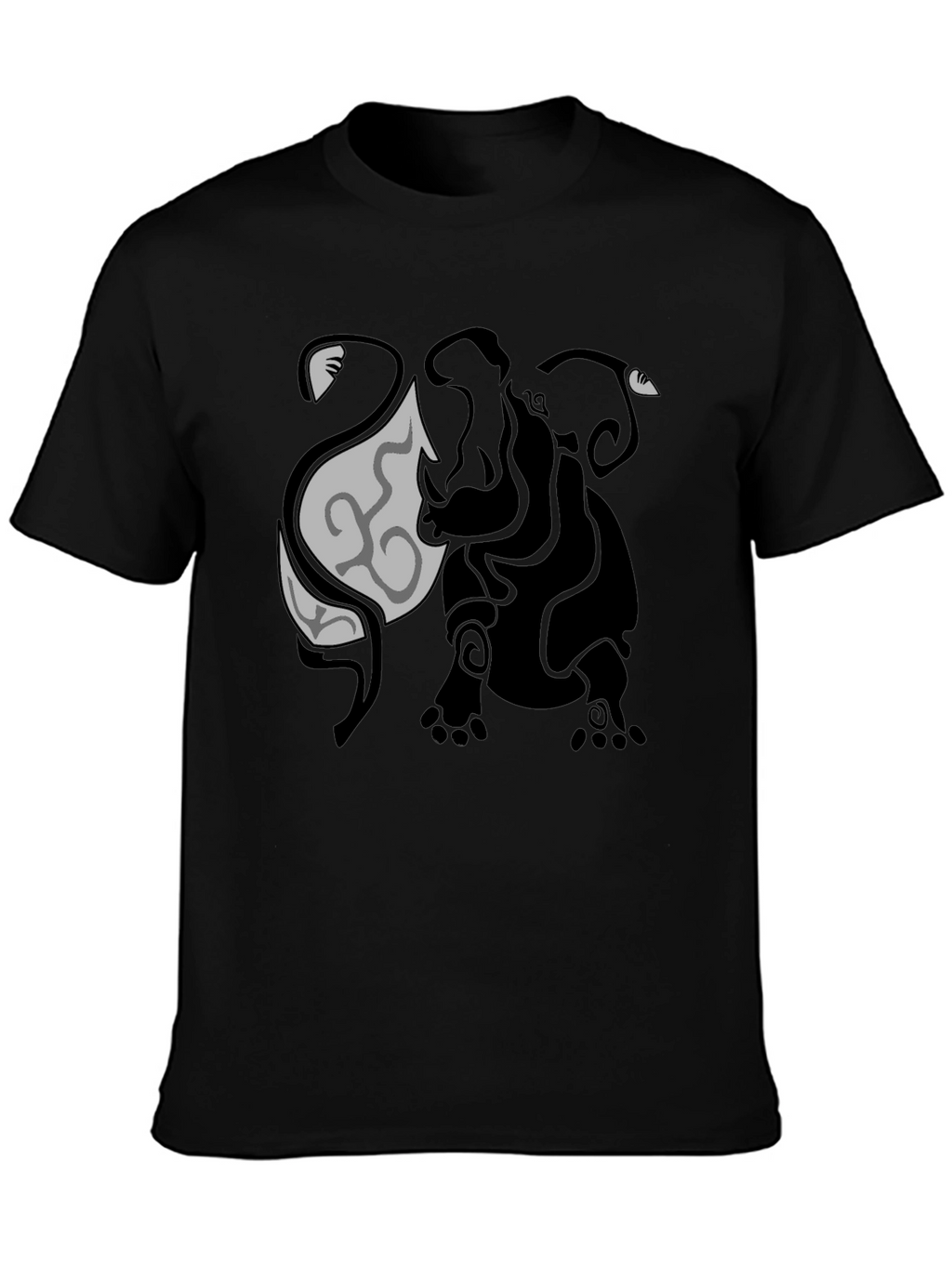 Tribal Elephant Graphic Tee - Unique Design