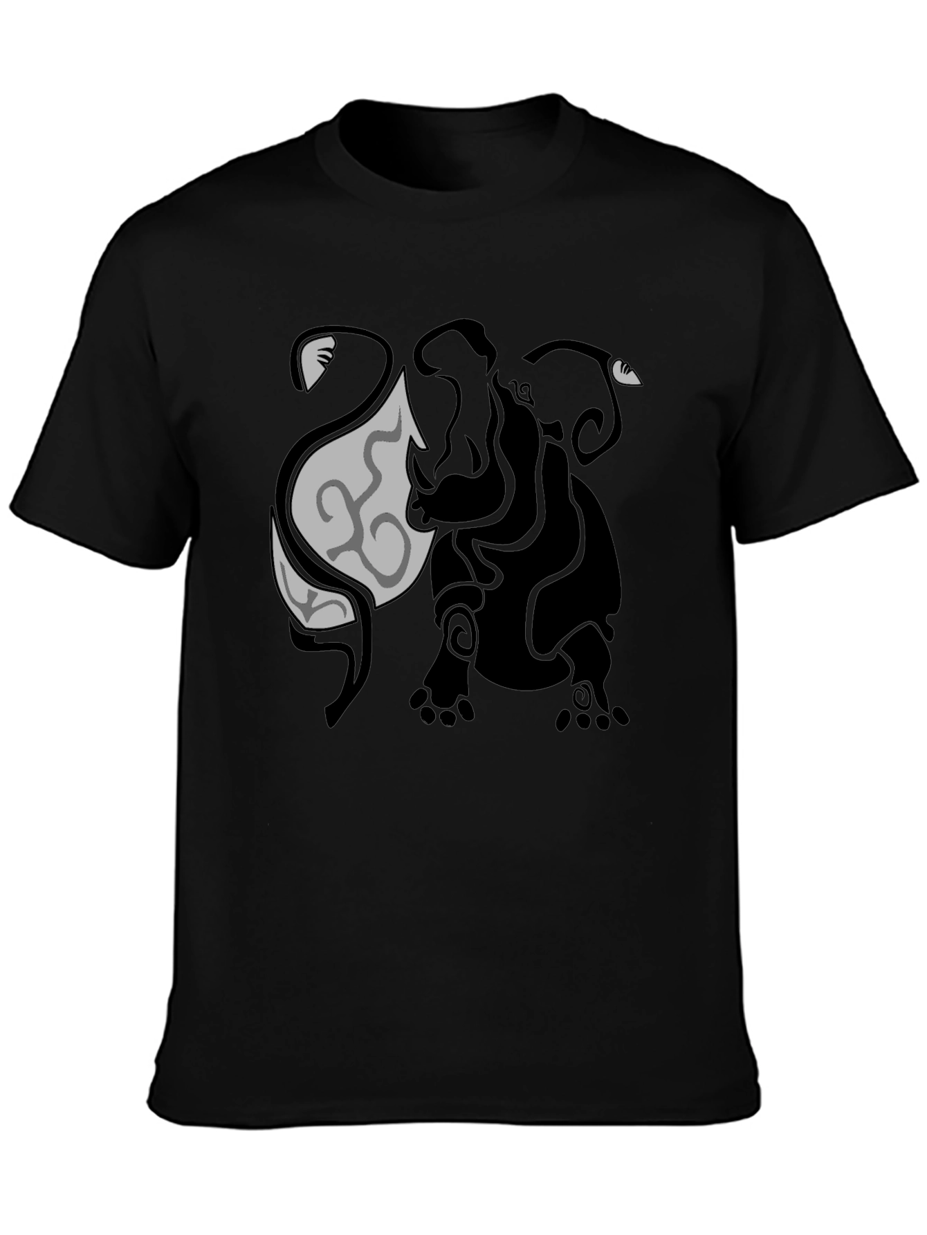 Tribal Elephant Graphic Tee - Unique Design