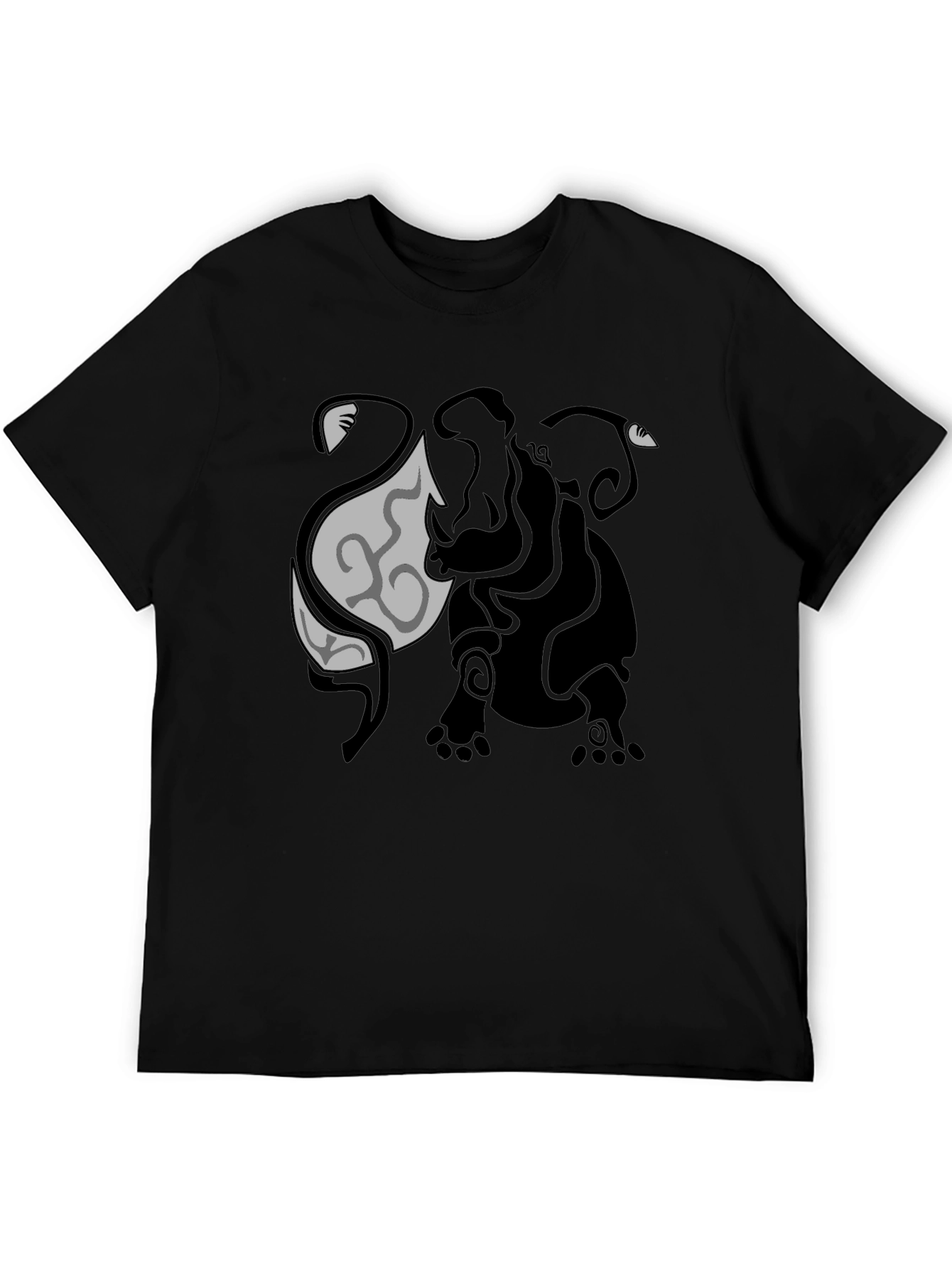 Tribal Elephant Graphic Tee - Unique Design