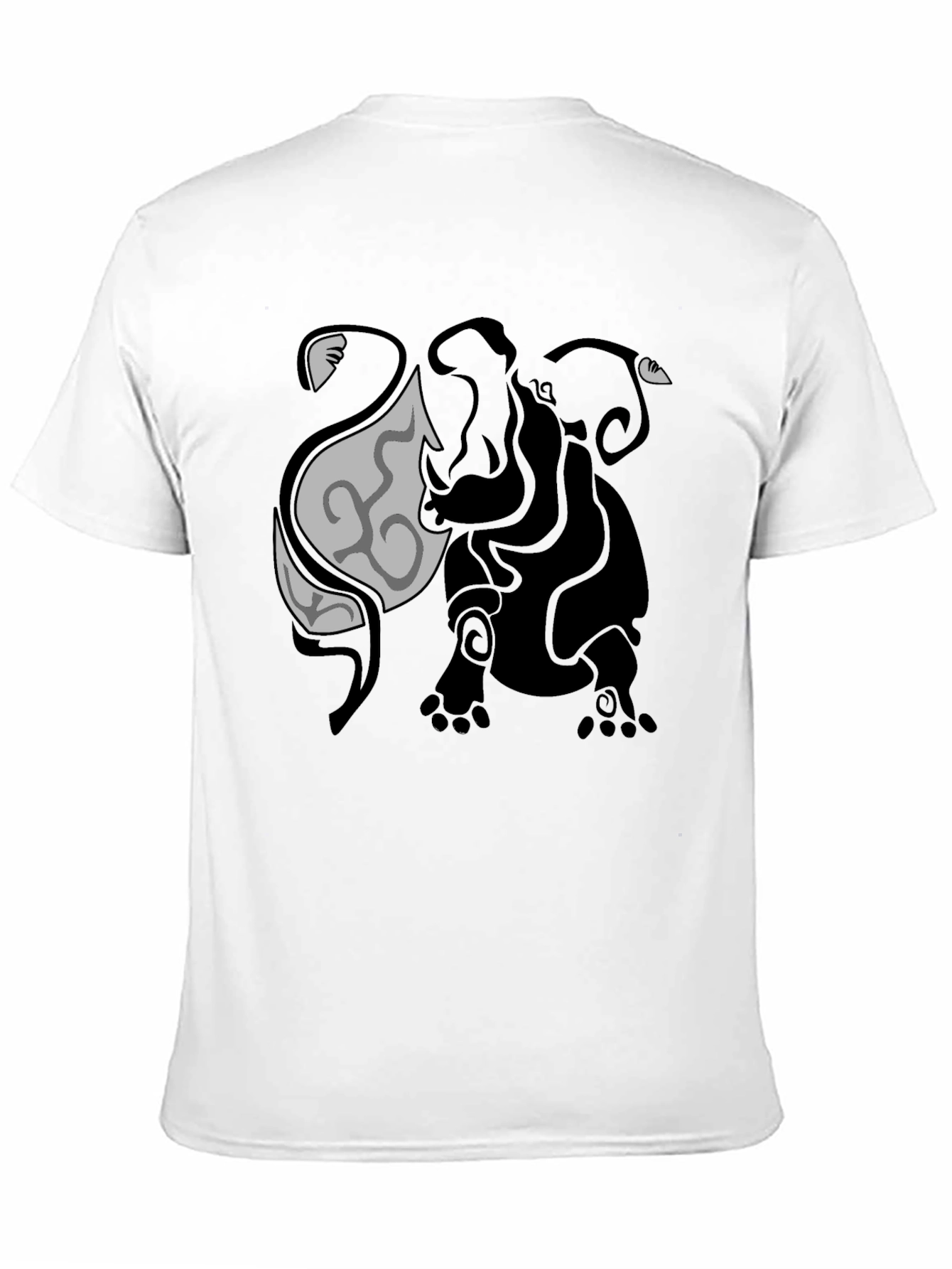 Tribal Elephant Graphic Tee - Unique Design