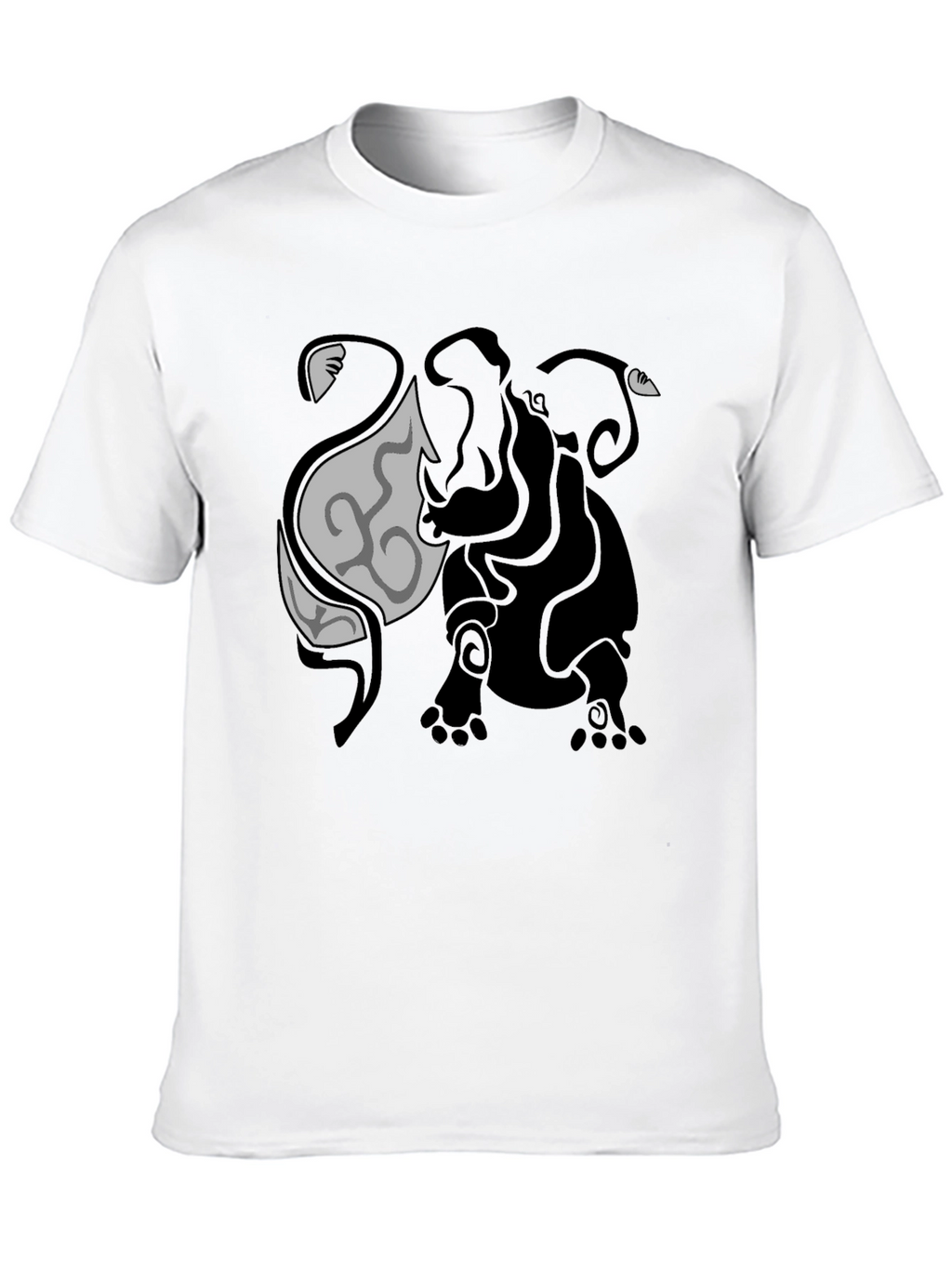 Tribal Elephant Graphic Tee - Unique Design