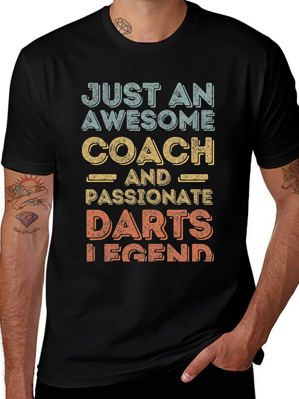 Awesome Darts Coach T-Shirt - Passionate Legend!