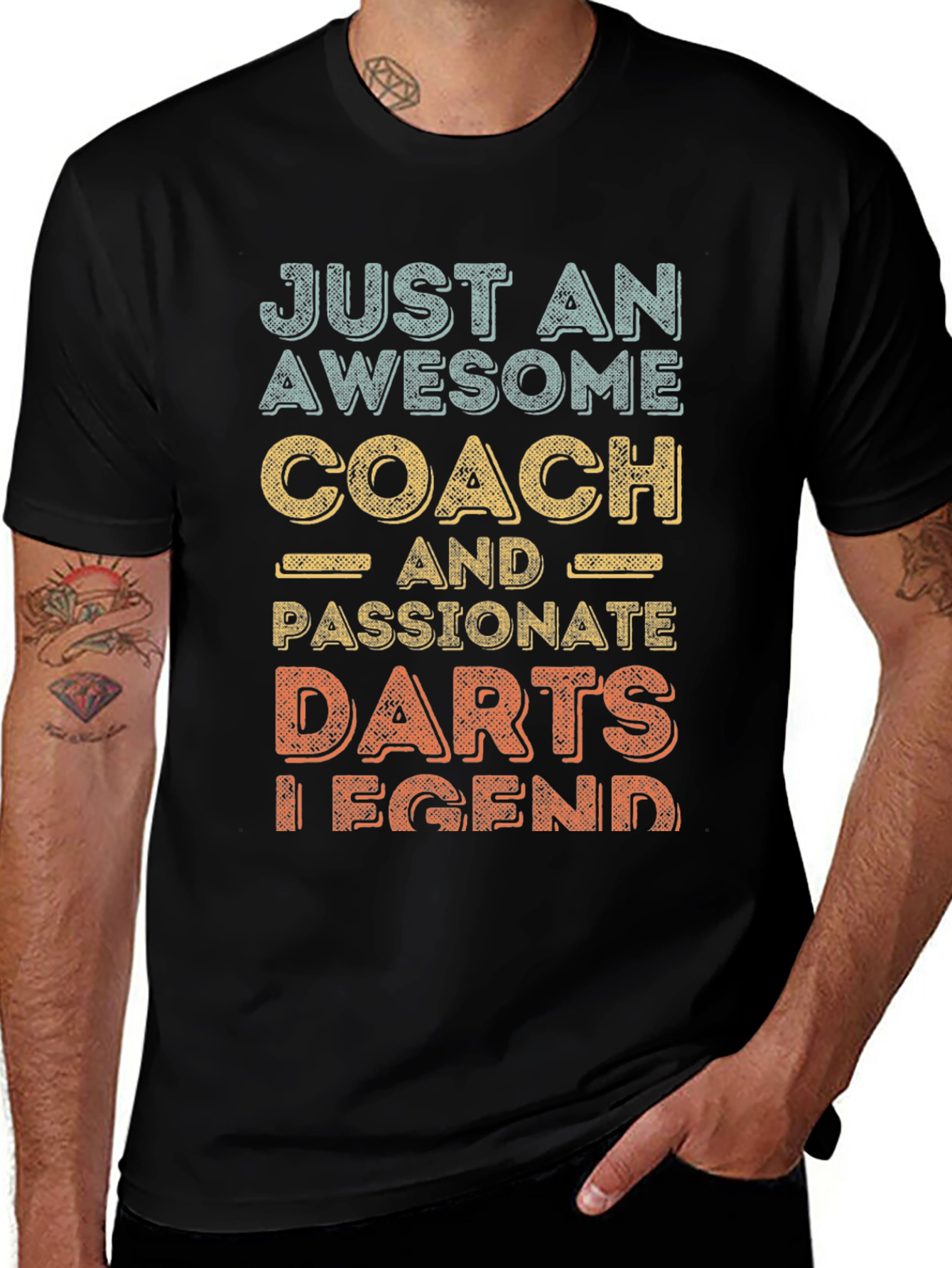Awesome Darts Coach T-Shirt - Passionate Legend!