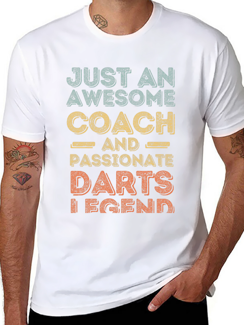 Awesome Darts Coach T-Shirt - Passionate Legend!