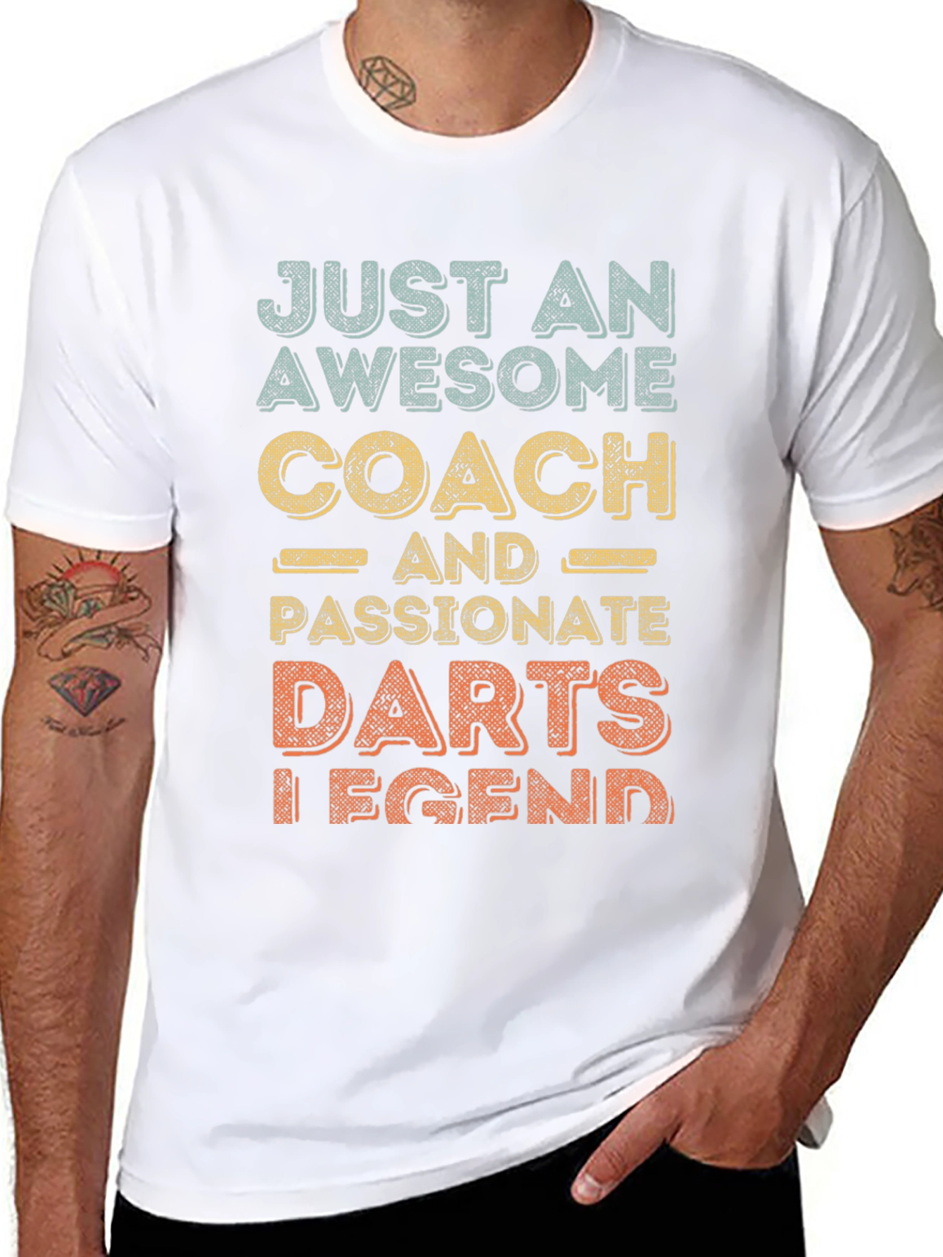 Awesome Darts Coach T-Shirt - Passionate Legend!