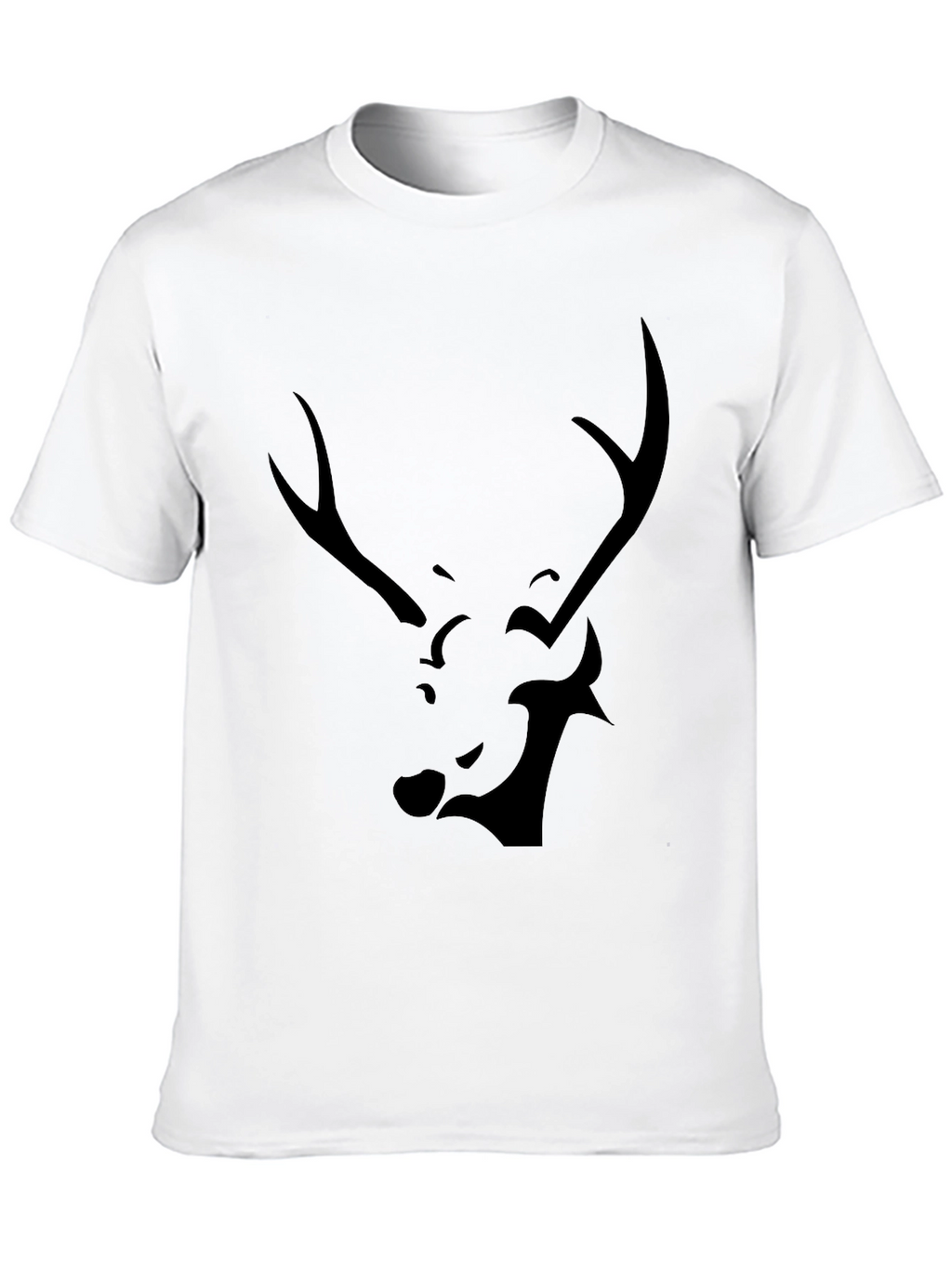 Black Deer Graphic Tee - Modern Style