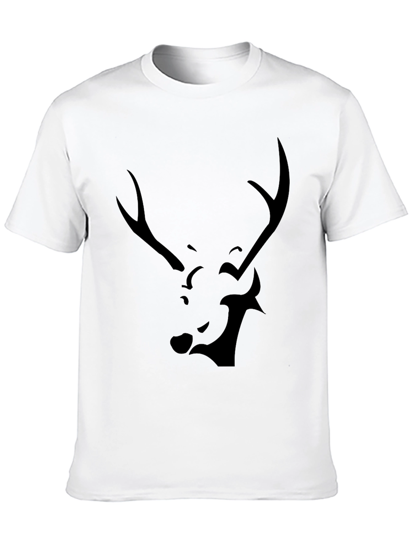 Black Deer Graphic Tee - Modern Style