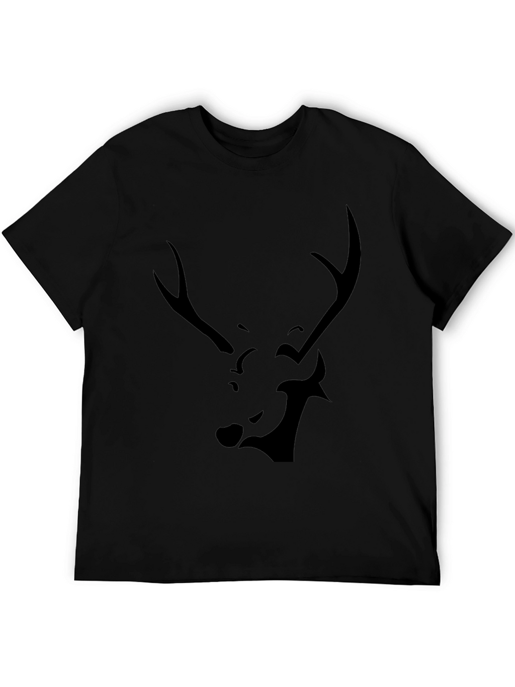 Black Deer Graphic Tee - Modern Style