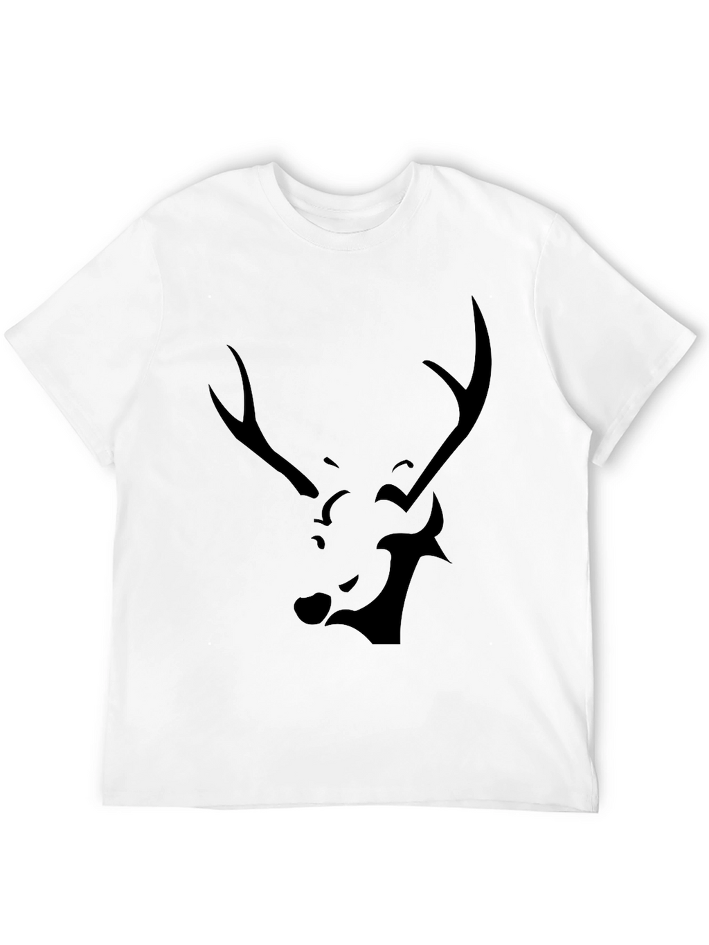 Black Deer Graphic Tee - Modern Style