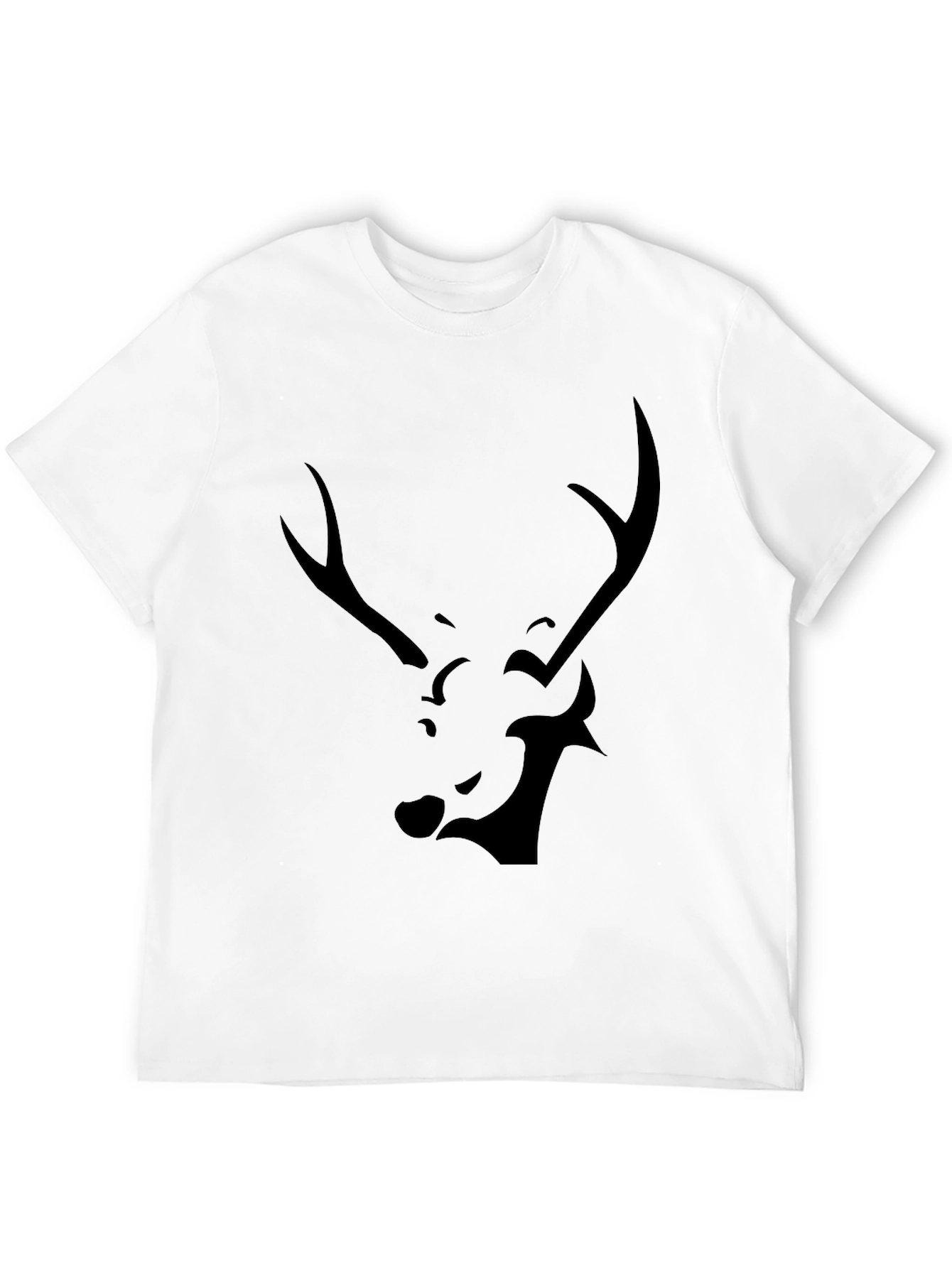 Black Deer Graphic Tee - Modern Style