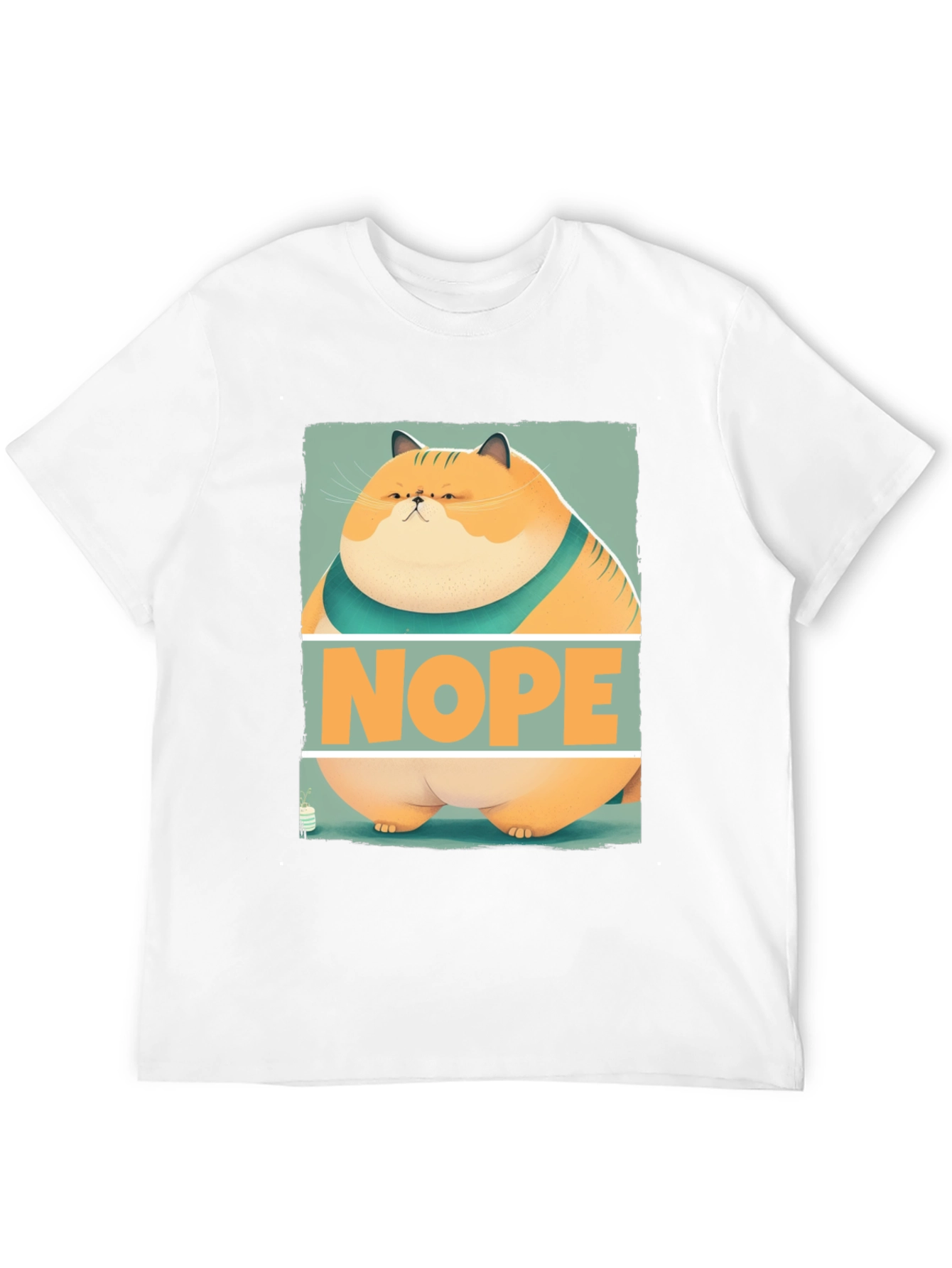 Nope Cat Graphic T-Shirt - Funny Feline Tee