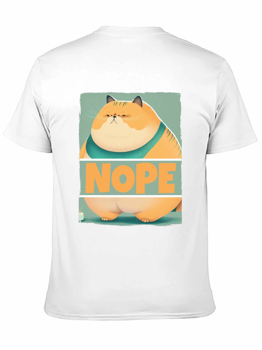 Nope Cat Graphic T-Shirt - Funny Feline Tee
