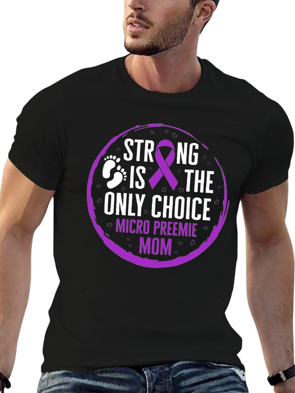 Micro Preemie Mom Strong Choice Tee