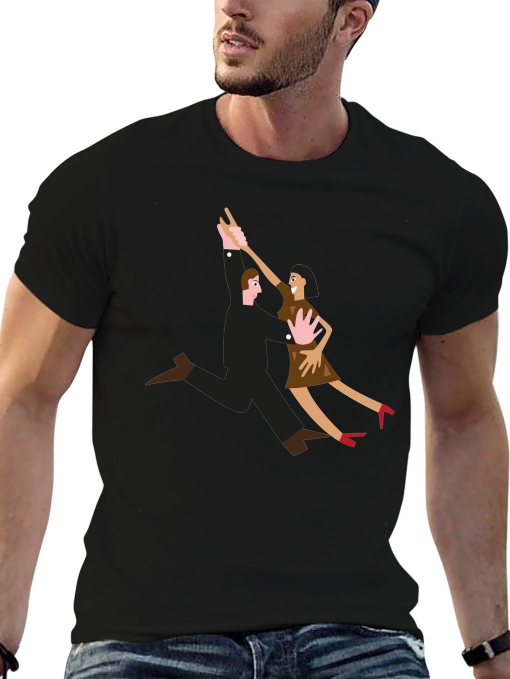 Dancing Couple Graphic T-Shirt