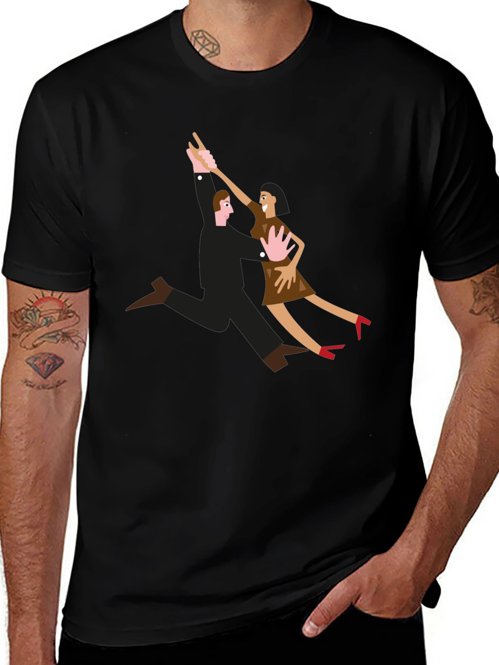 Dancing Couple Graphic T-Shirt