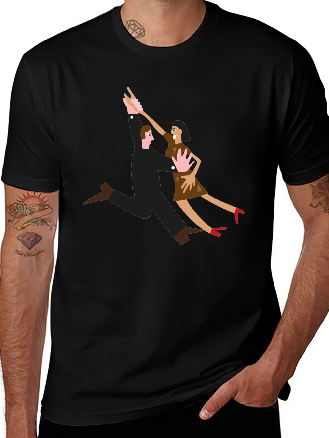 Dancing Couple Graphic T-Shirt