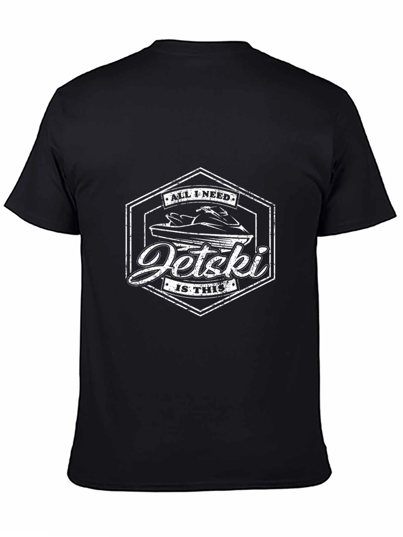Jet Ski T-Shirt - All I Need Is This - Black