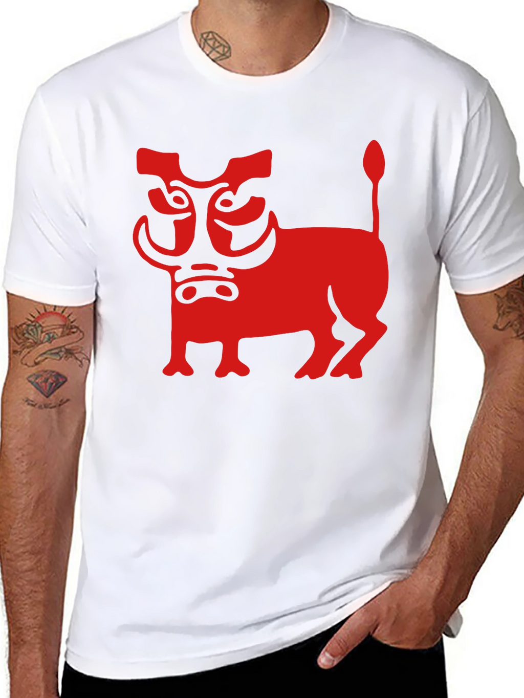 Stylized Warthog Graphic Tee