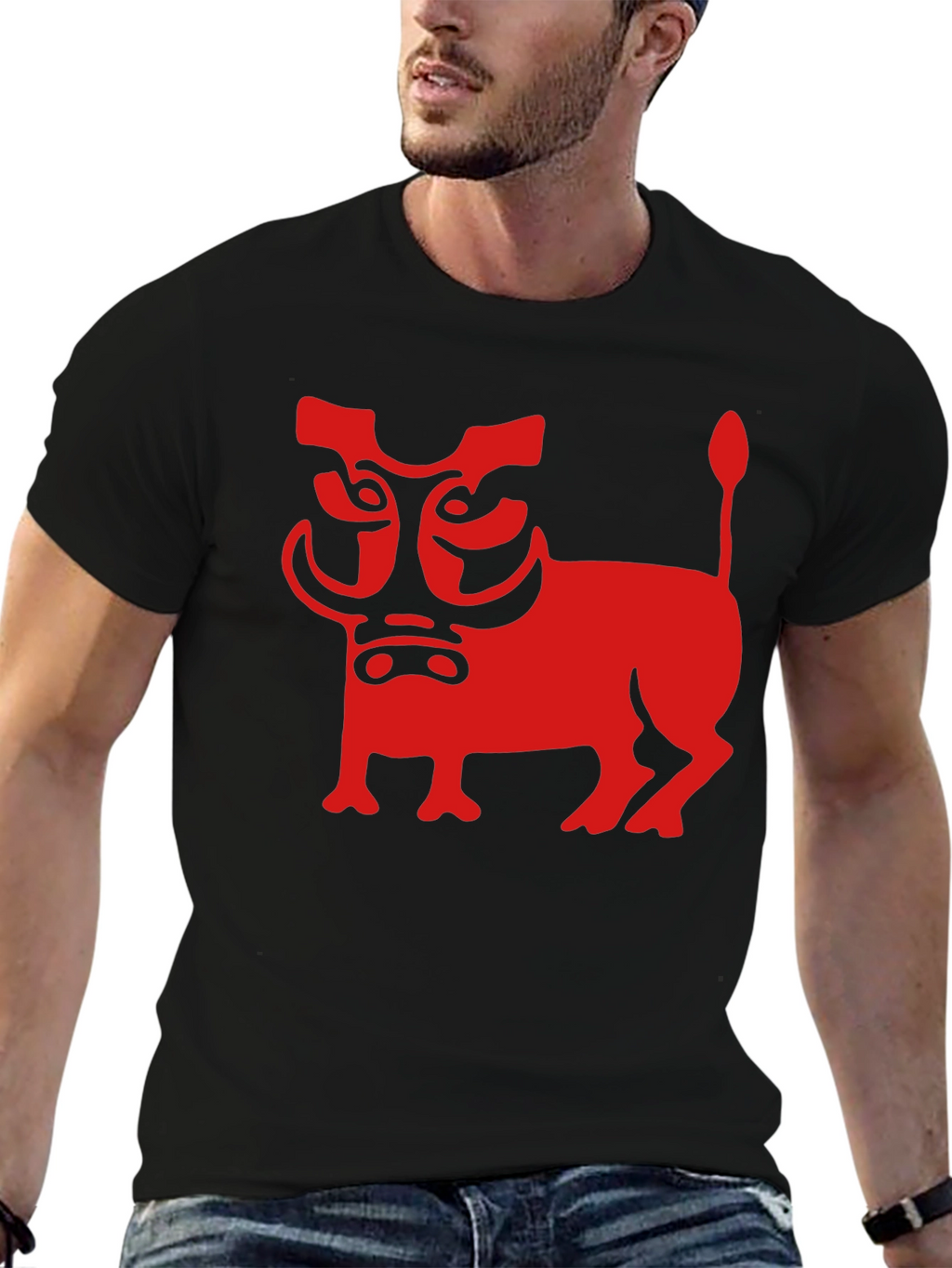 Stylized Warthog Graphic Tee