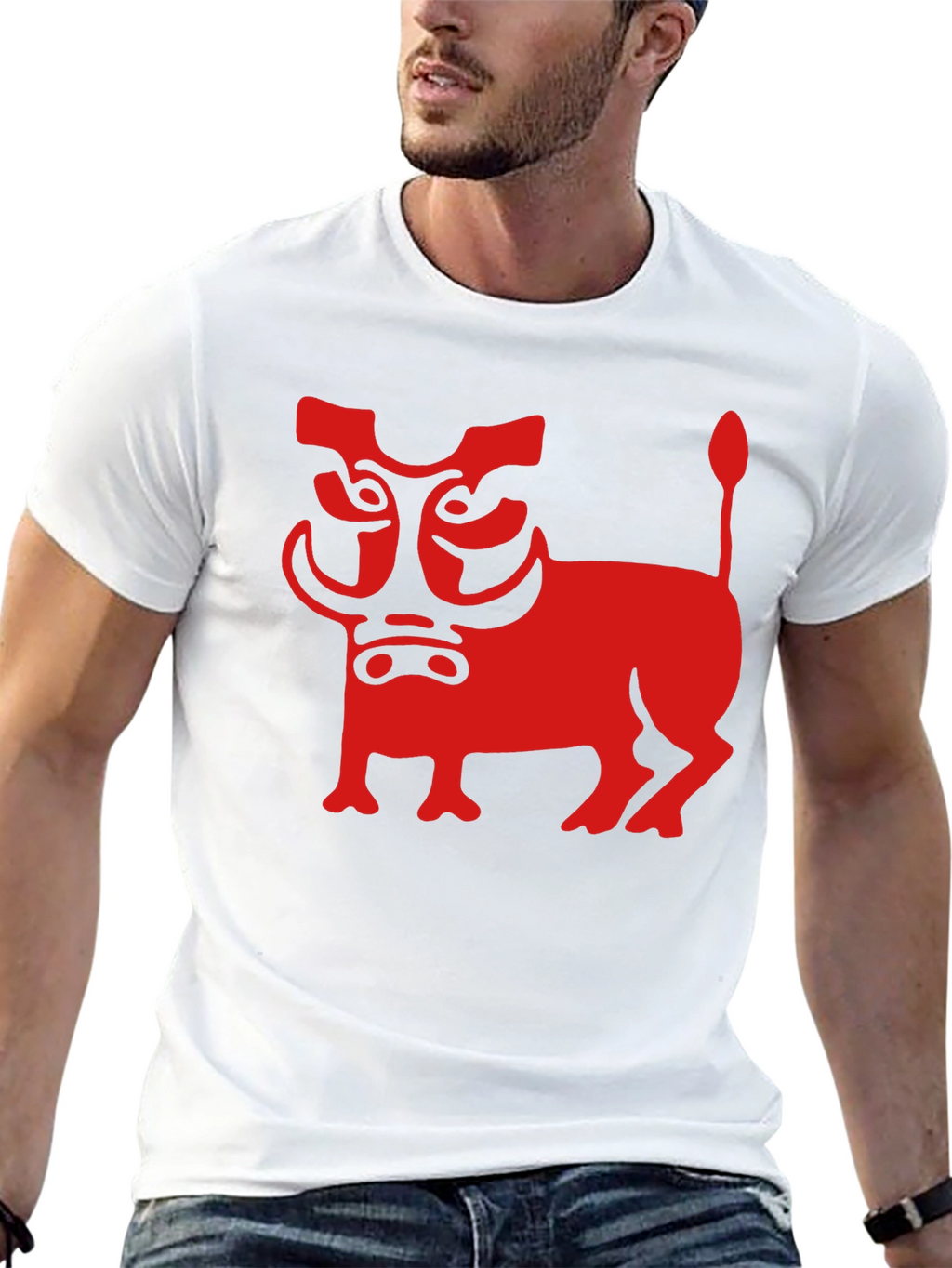 Stylized Warthog Graphic Tee