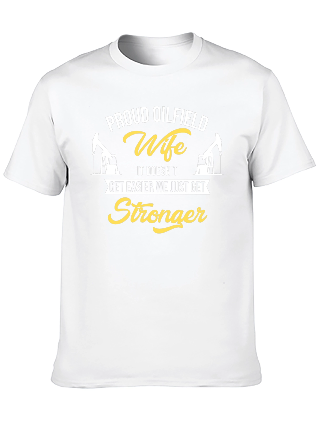 Proud Oilfield Wife Graphic Tee - Black Cotton