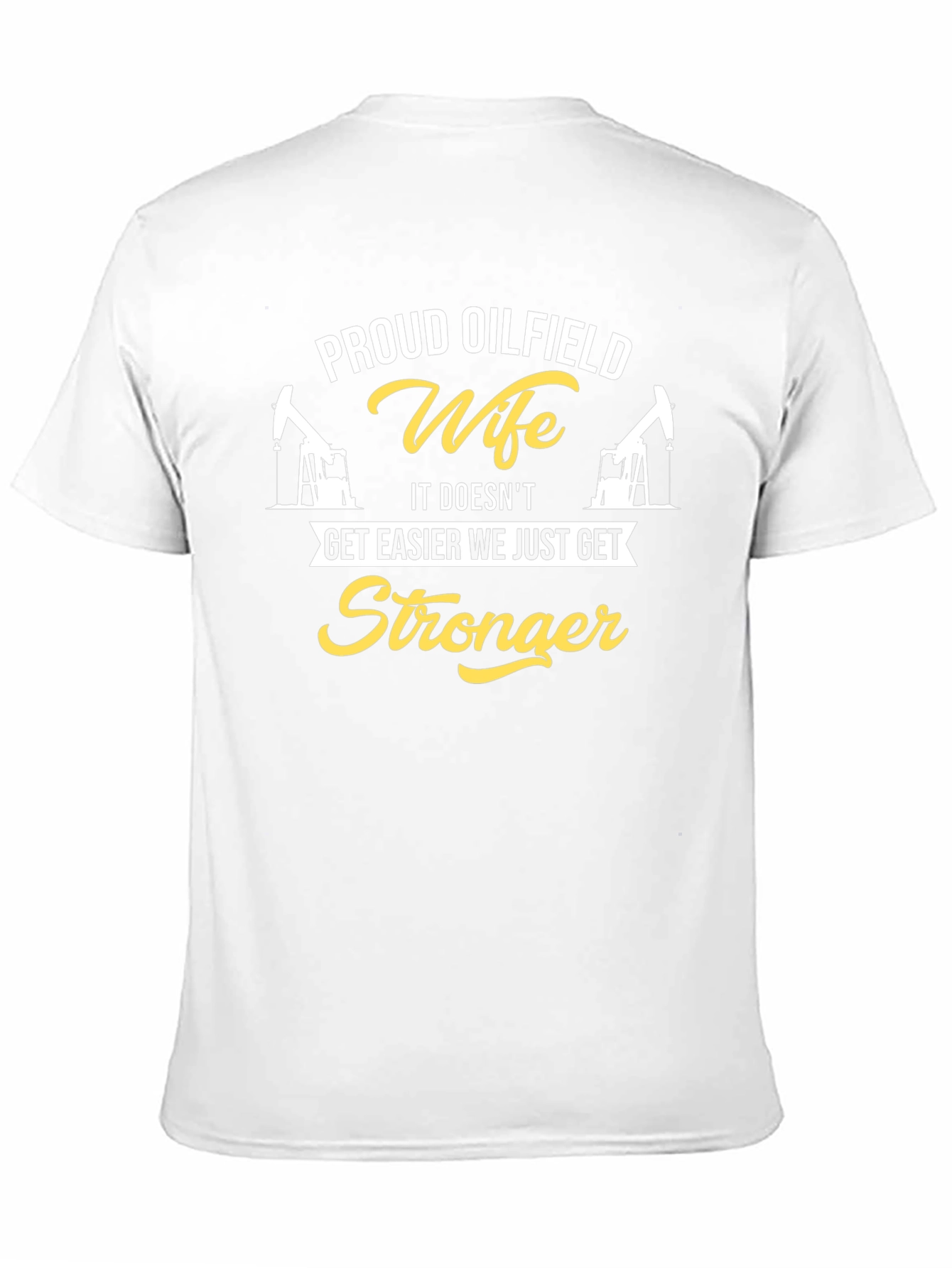 Proud Oilfield Wife Graphic Tee - Black Cotton
