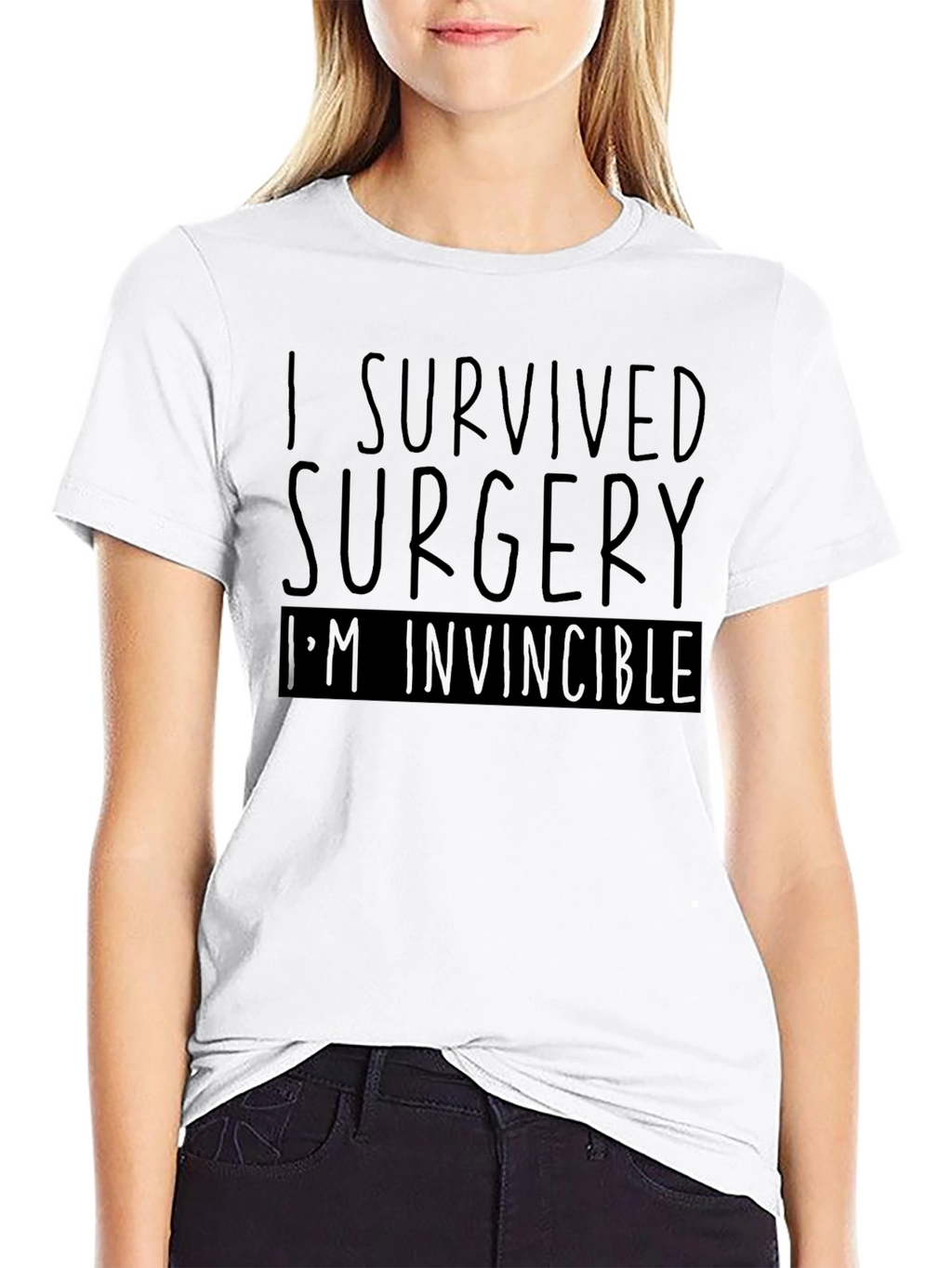 Surgery Survivor T-Shirt - Im Invincible Tee