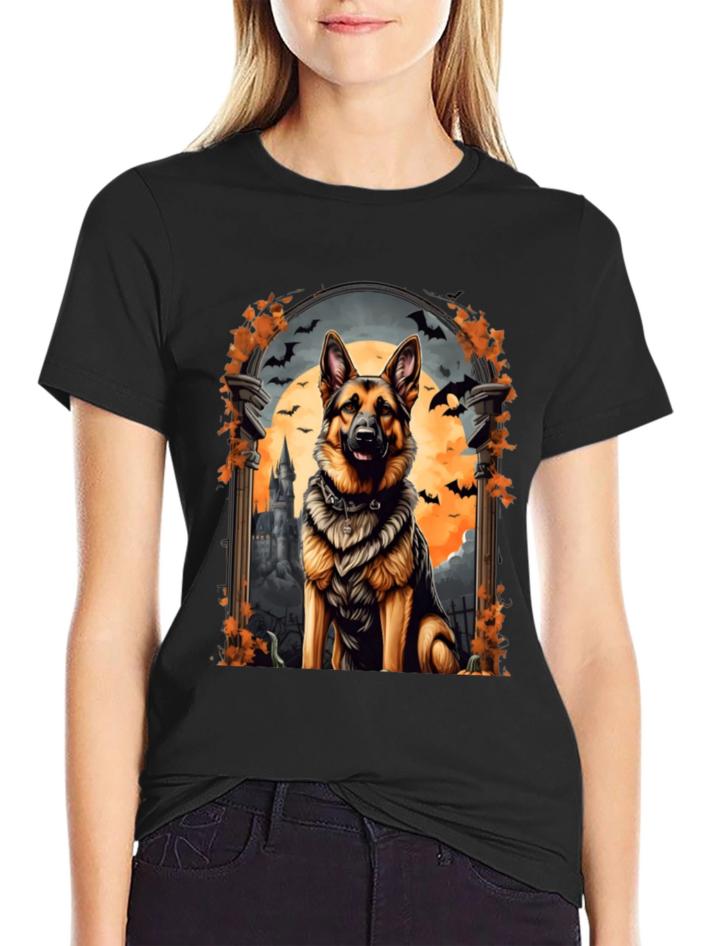 Halloween German Shepherd Dog T-Shirt