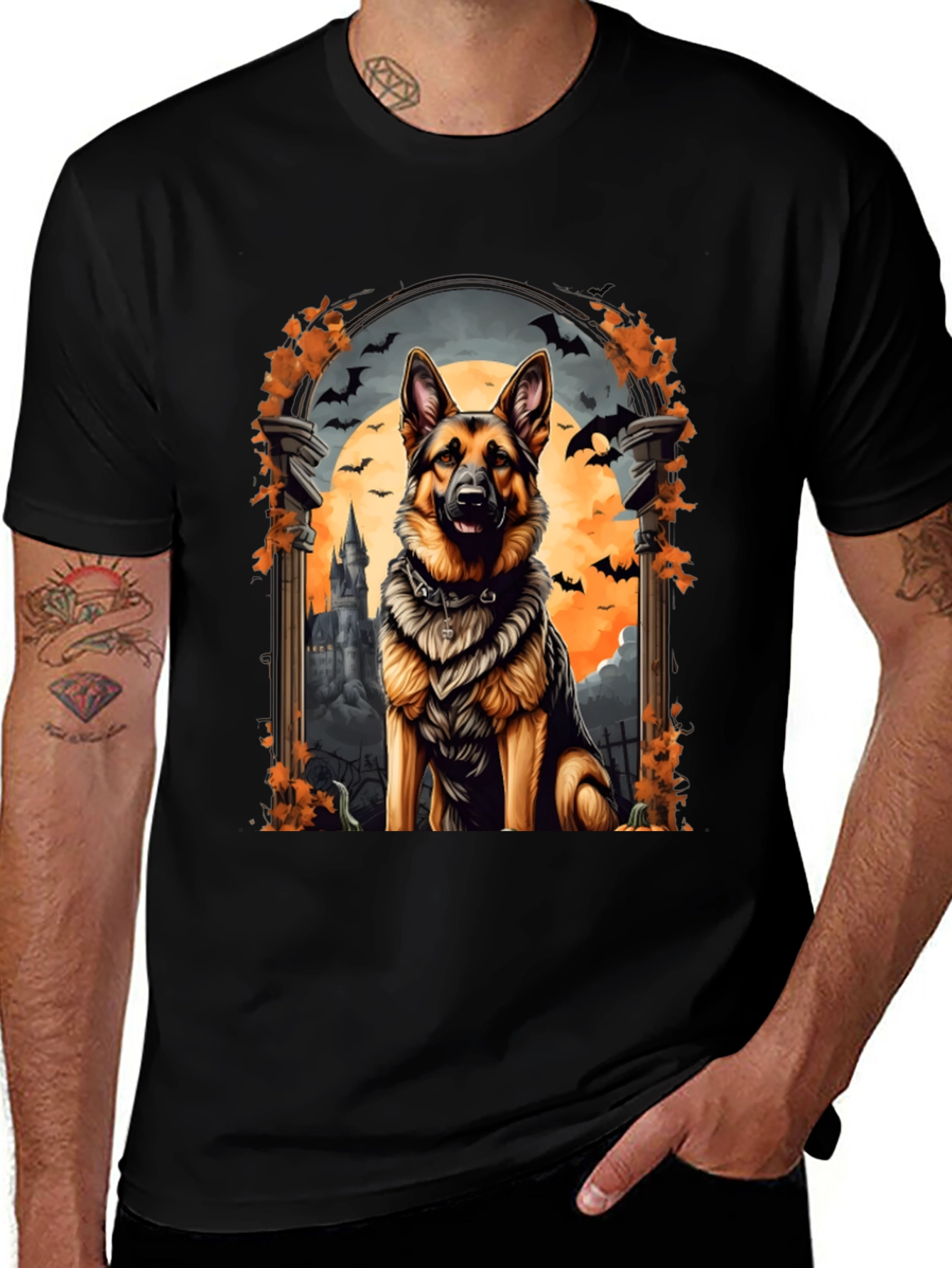 Halloween German Shepherd Dog T-Shirt