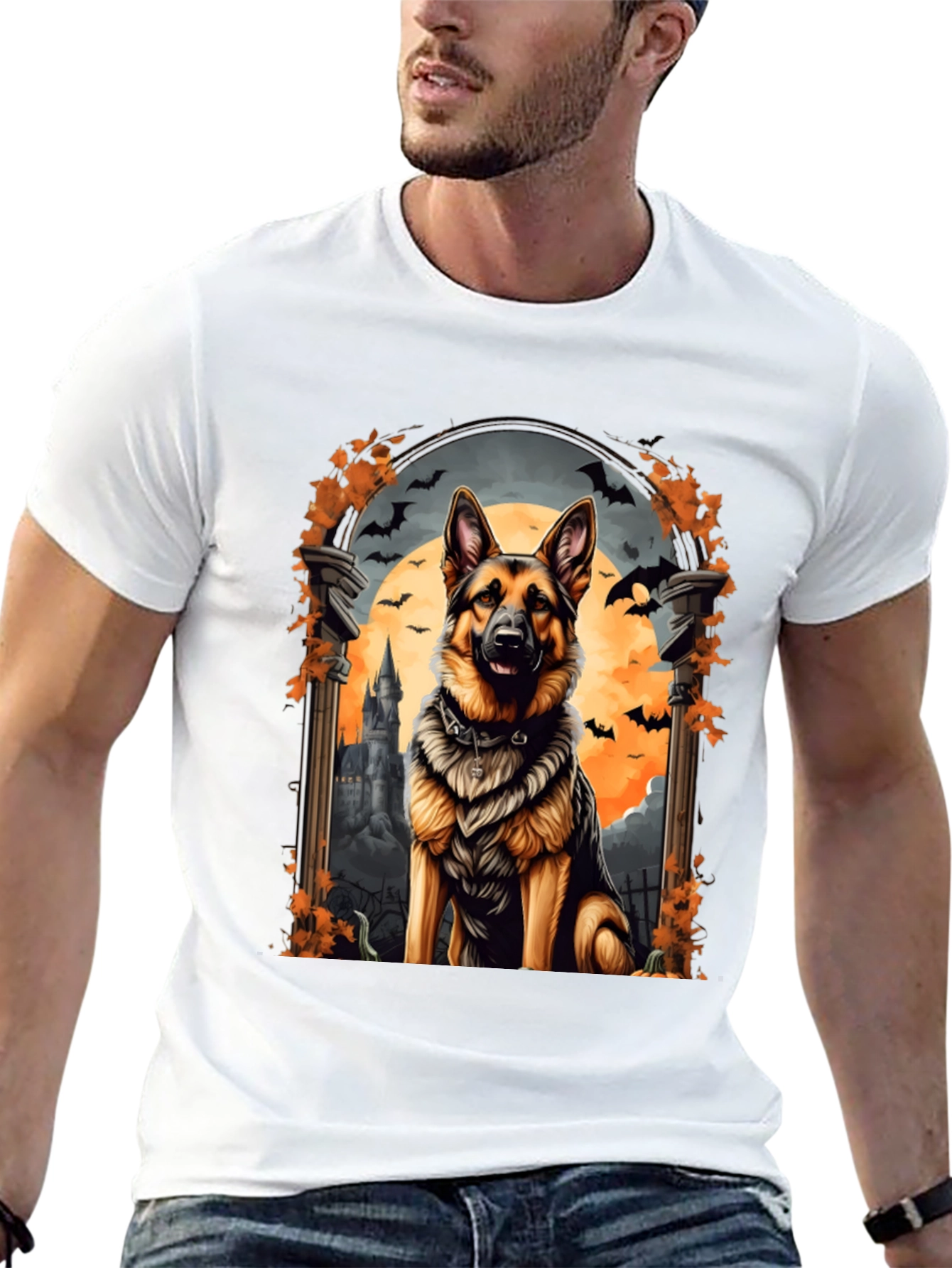 Halloween German Shepherd Dog T-Shirt