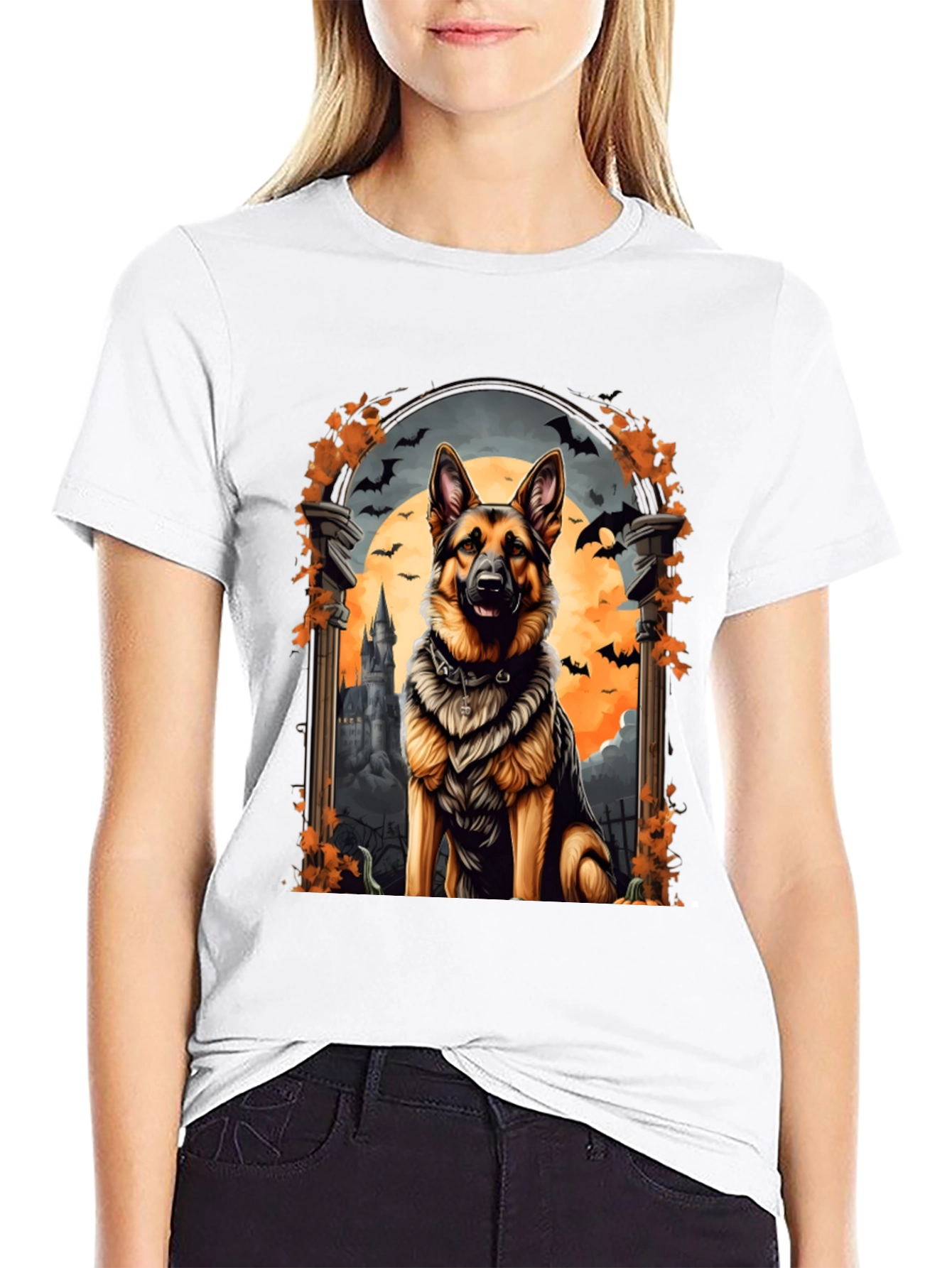 Halloween German Shepherd Dog T-Shirt