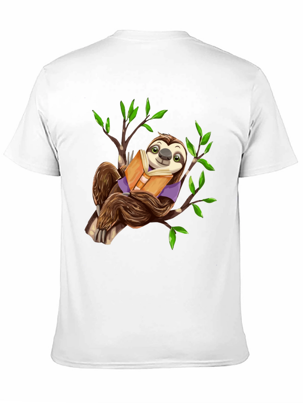 Sloth Reading Book T-Shirt - Cute & Comfy!