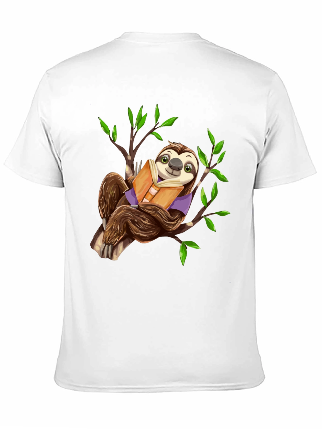 Sloth Reading Book T-Shirt - Cute & Comfy!