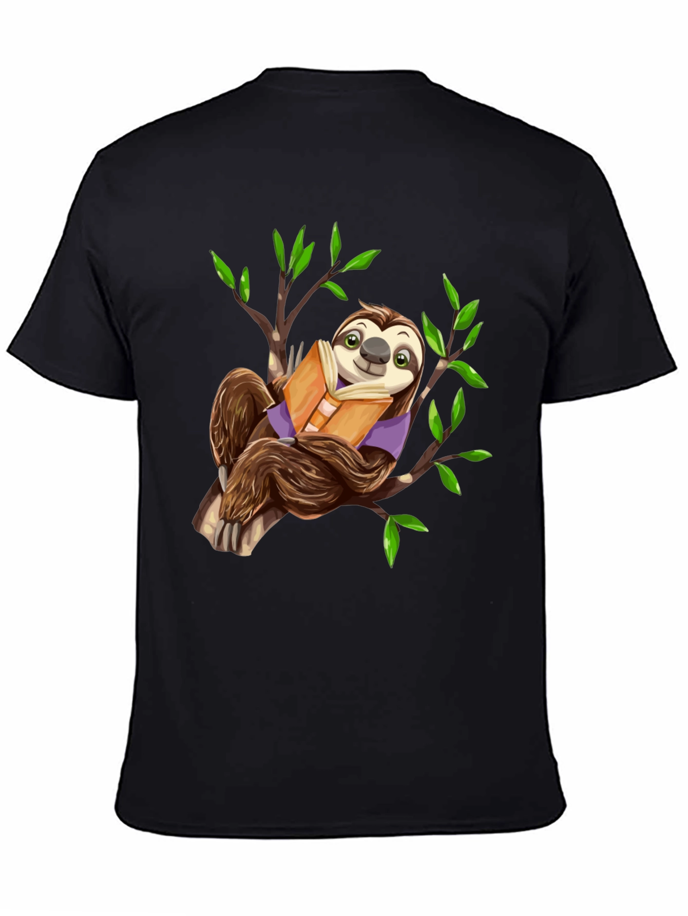 Sloth Reading Book T-Shirt - Cute & Comfy!
