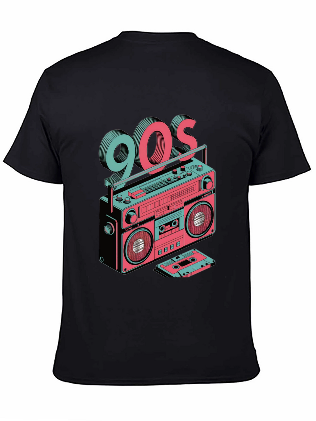 Retro 90s Boombox Graphic Tee