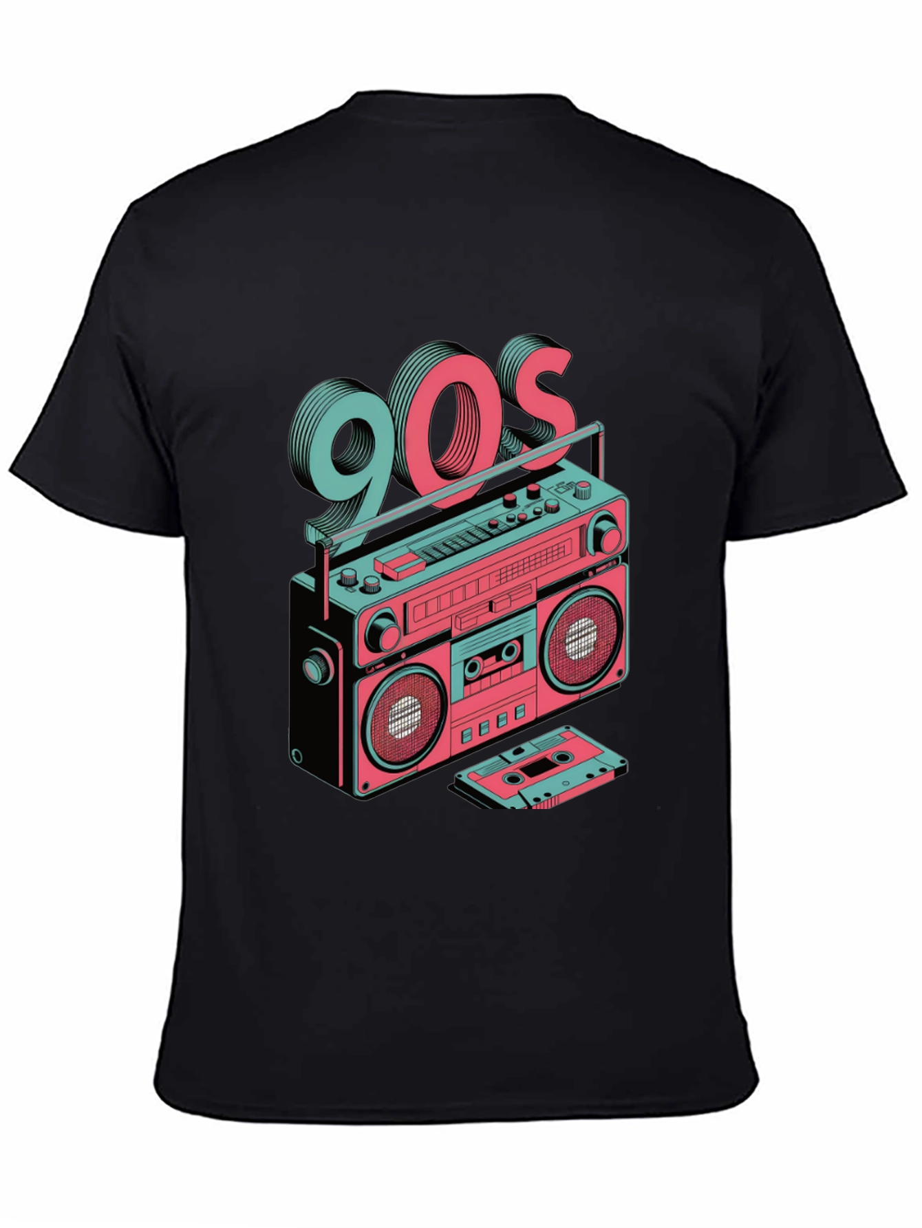 Retro 90s Boombox Graphic Tee