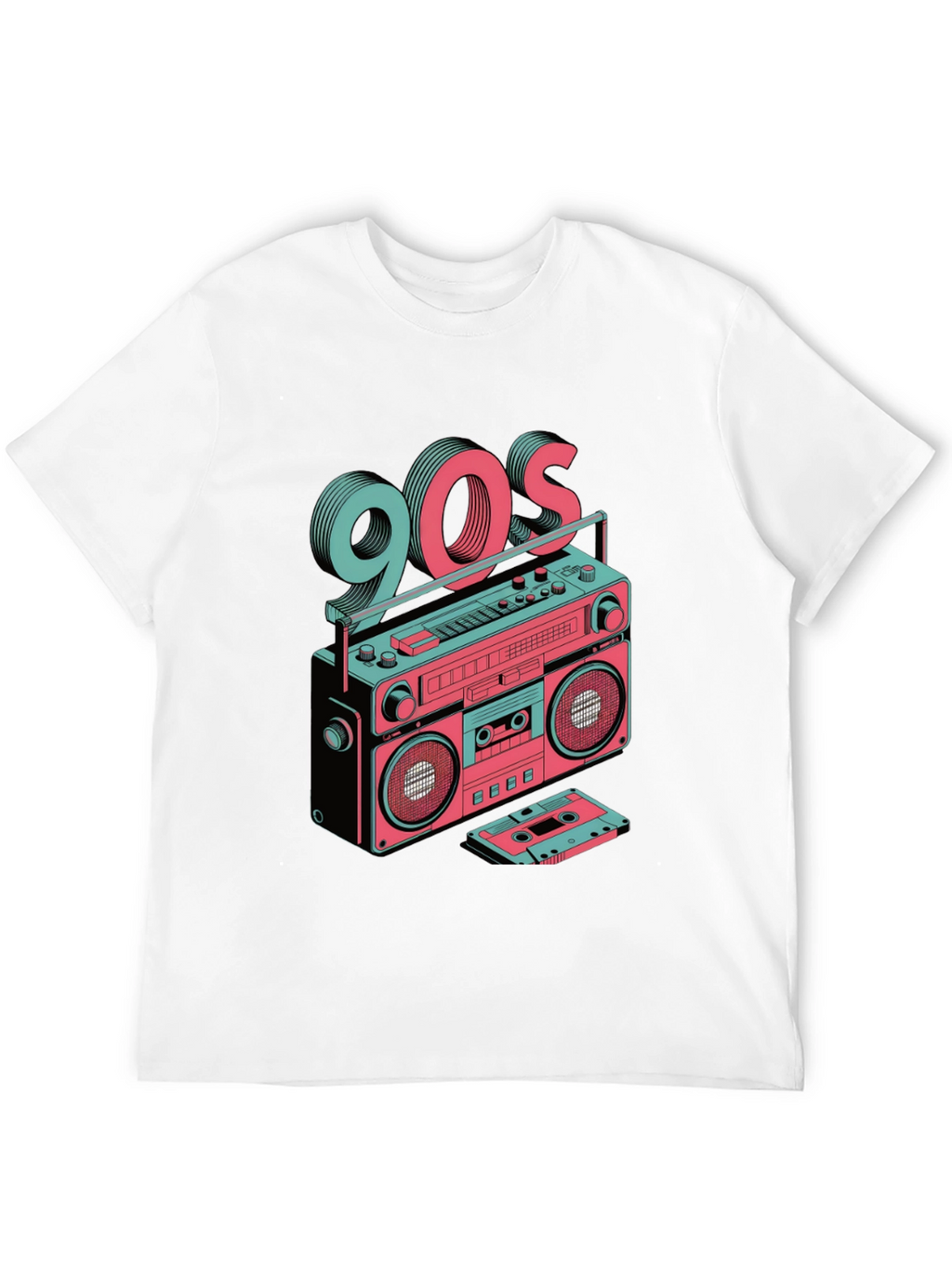 Retro 90s Boombox Graphic Tee