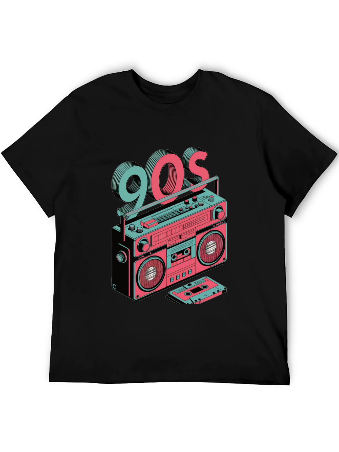 Retro 90s Boombox Graphic Tee