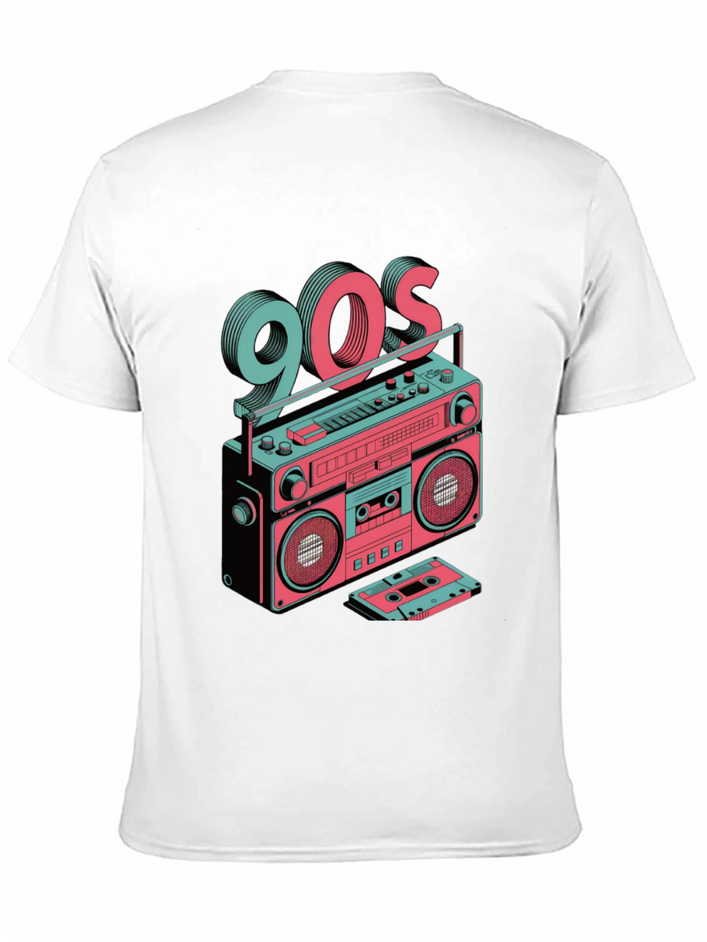 Retro 90s Boombox Graphic Tee